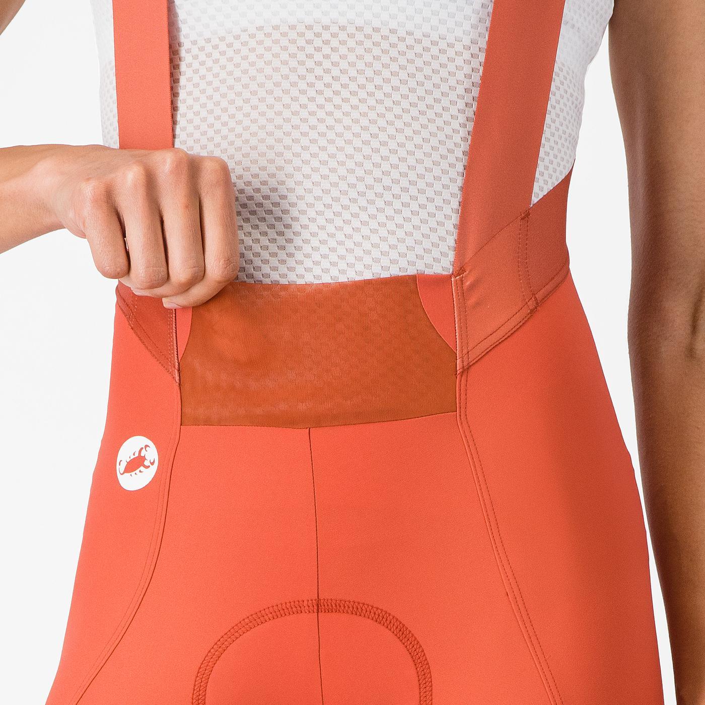 CASTELLI ESPRESSO 2 W DT Damen Paprika Kurze Trägerhose - Image 3