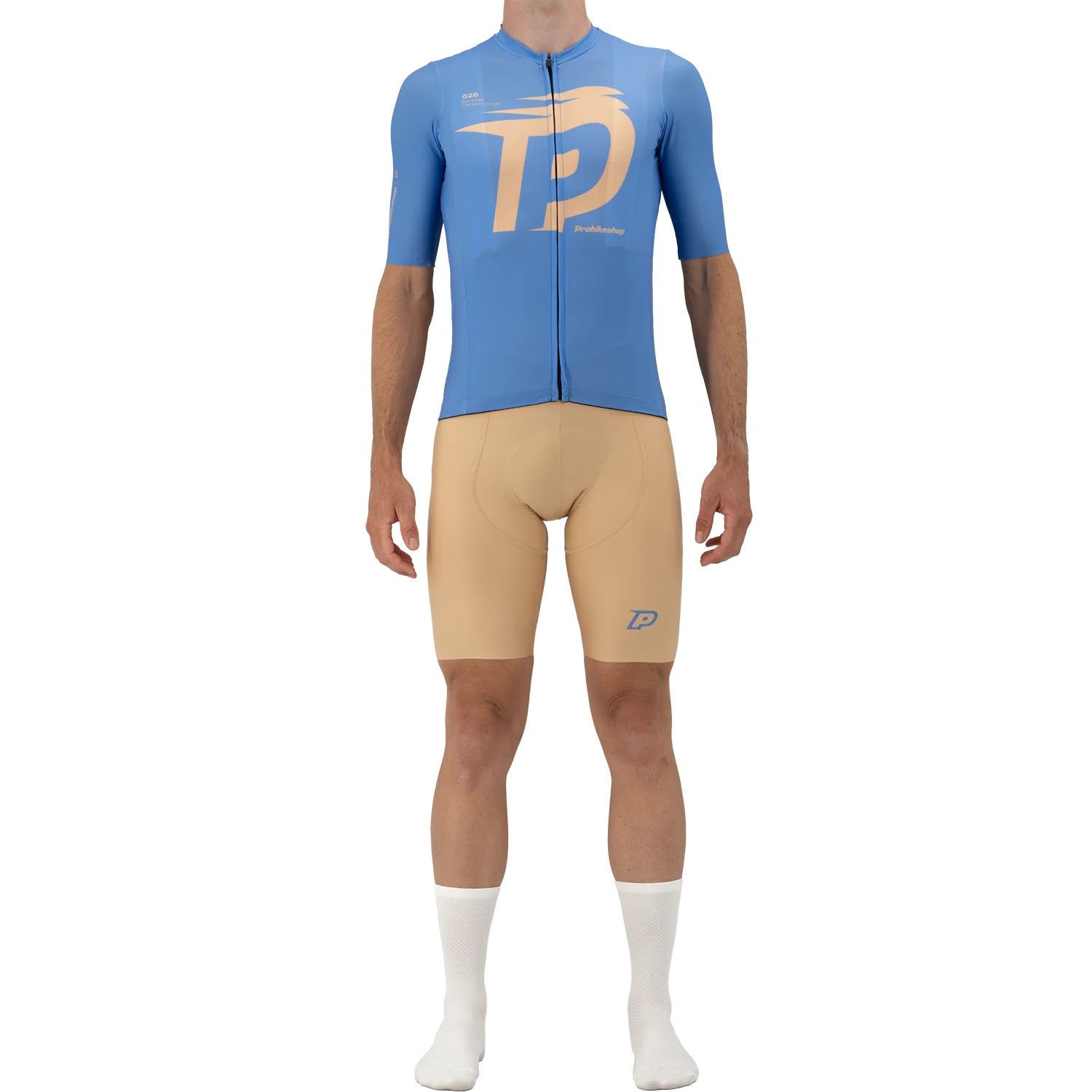 Kurze Trägerhose PROBIKESHOP Beige - Image 4