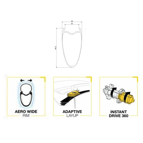 Paar MAVIC COSMIC SL 65 DISC Tubeless Ready (Center Lock) Laufräder 2025 - Image 11