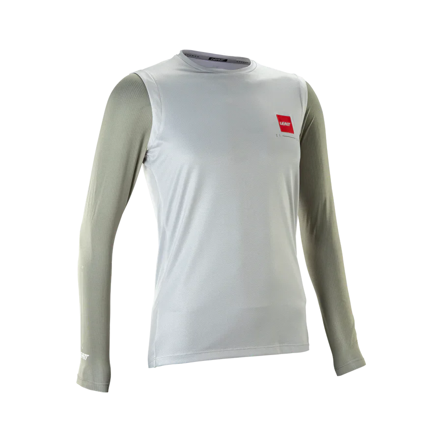 LEATT MTB Gravity 2.0 Damen Langarm Trikot Weiß/Beige