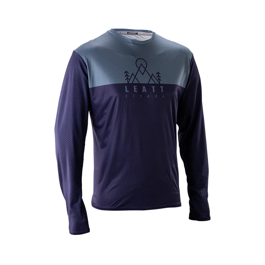 LEATT MTB TRAIL 3.0 Trikot Langarm Blau