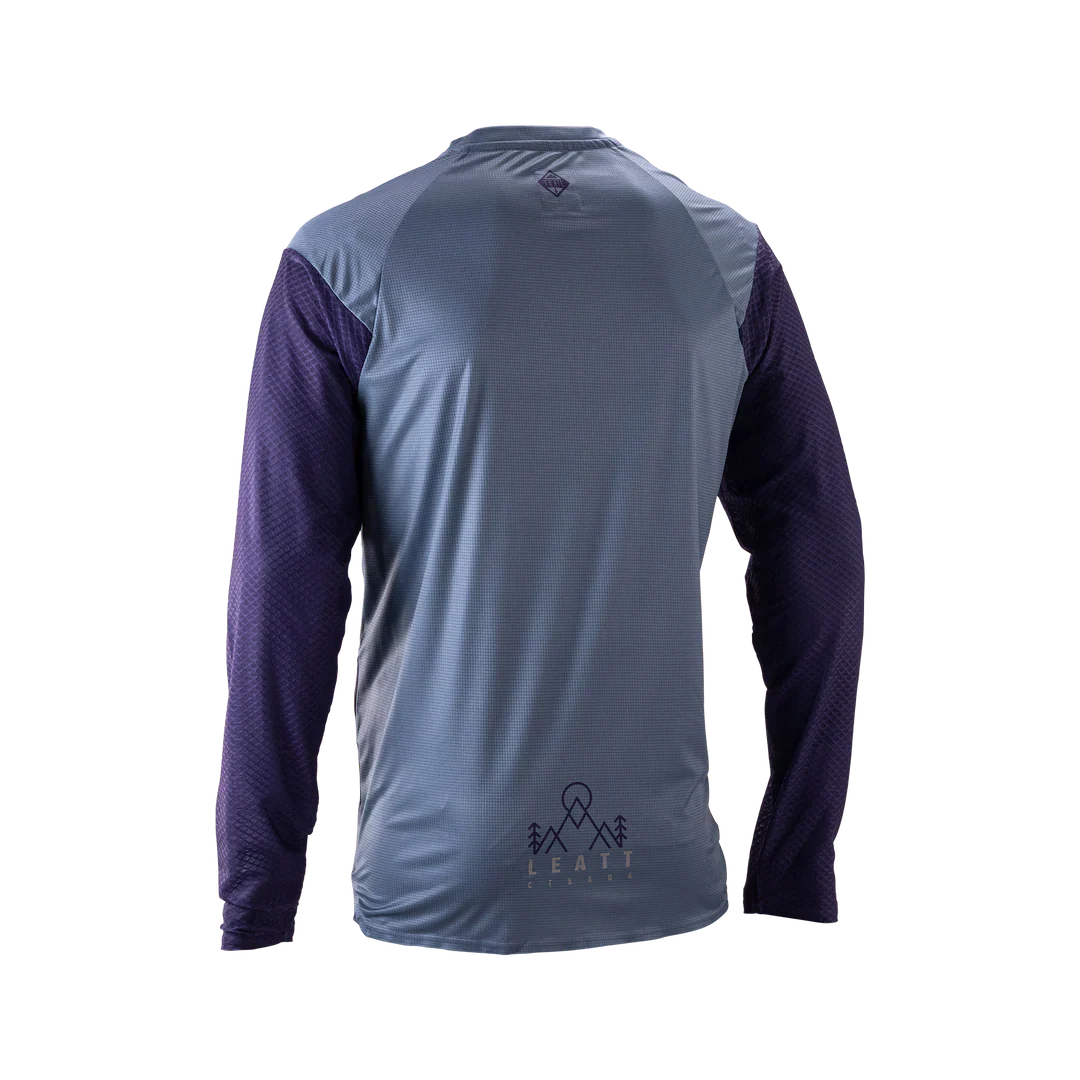 LEATT MTB TRAIL 3.0 Trikot Langarm Blau - Image 2