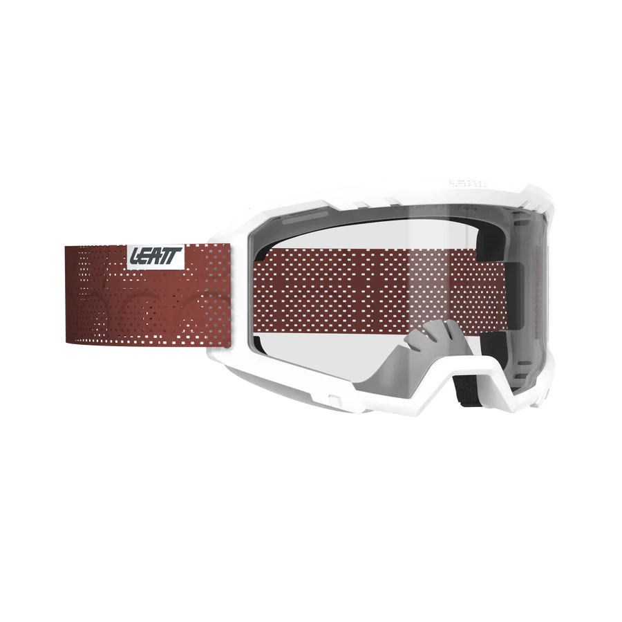 LEATT VIZION 2.0 MTB-Maske Weiß Transparente Scheibe