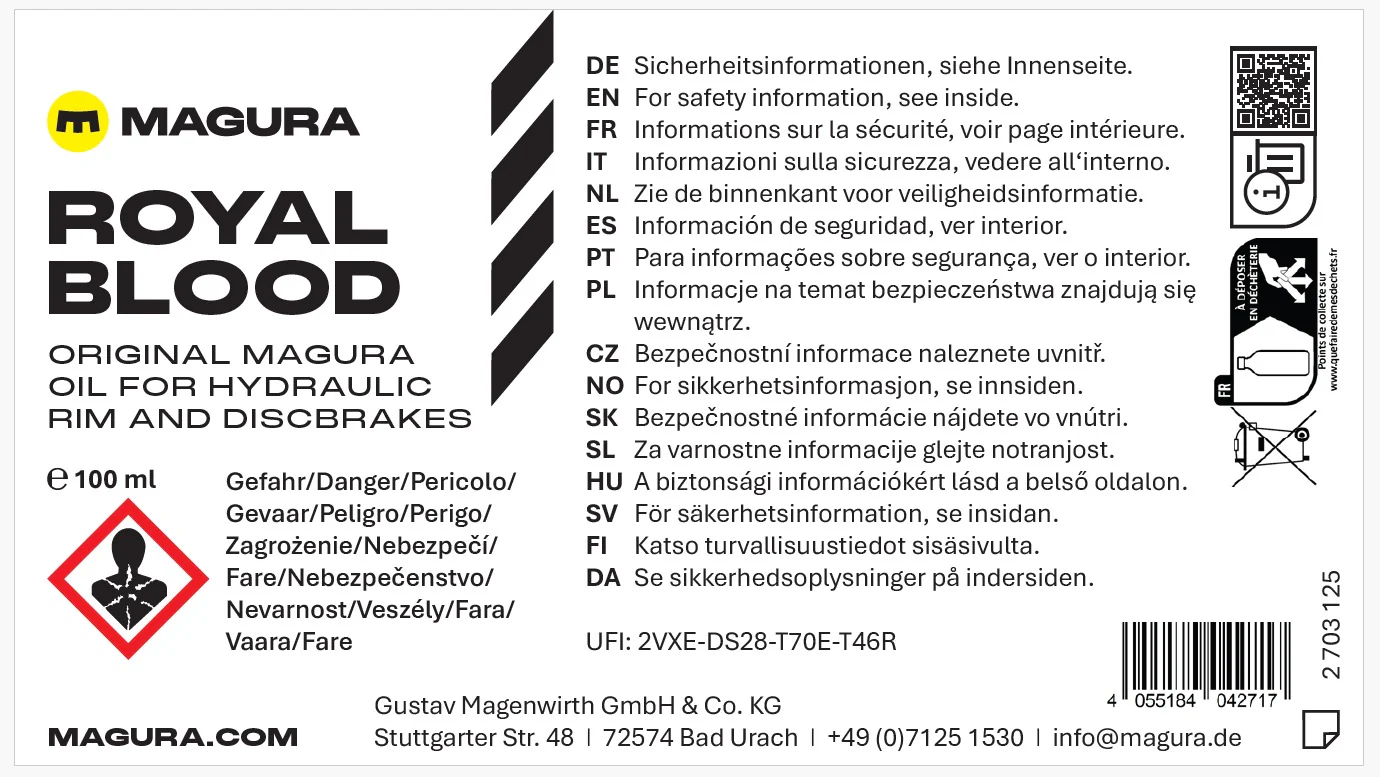 MAGURA ROYAL BLOOD Mineralische Bremsflüssigkeit (100 ml) - Image 2