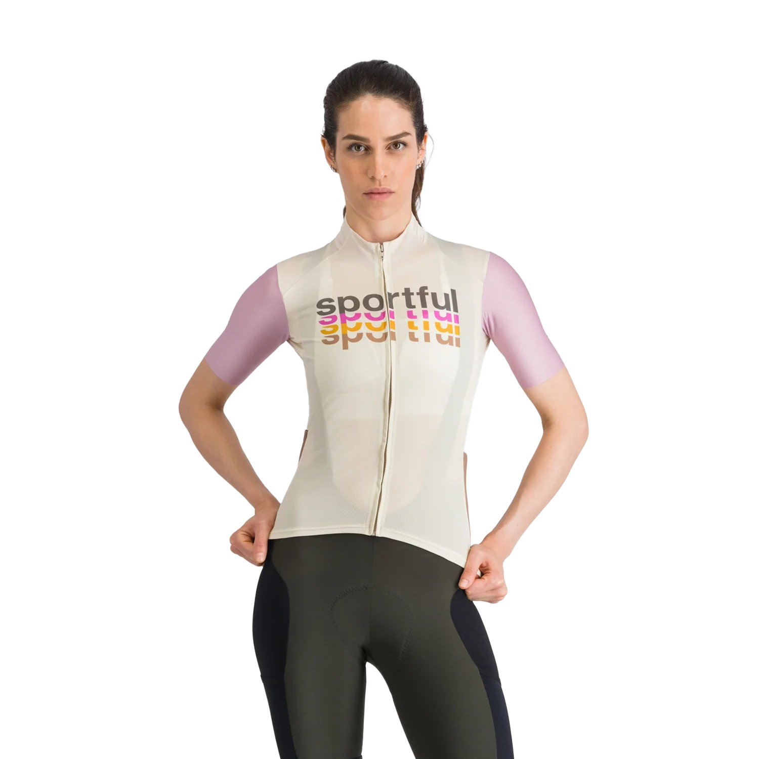 Maillot SPORTFUL SUPERGIARA 2 LOGO Manches Courtes Femme Crème