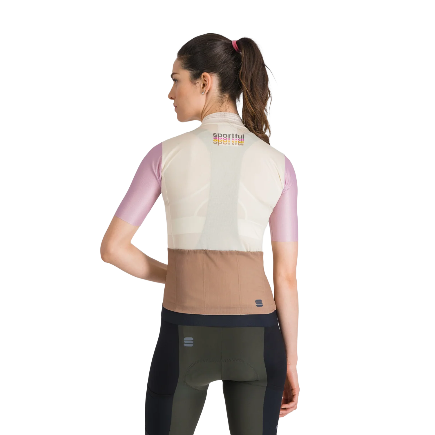 Maillot SPORTFUL SUPERGIARA 2 LOGO Manches Courtes Femme Crème - Image 3