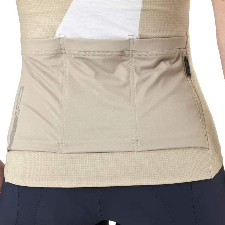MAVIC AKSIUM GRAPHIC Trikot Kurzarm Damen Beige - Image 7