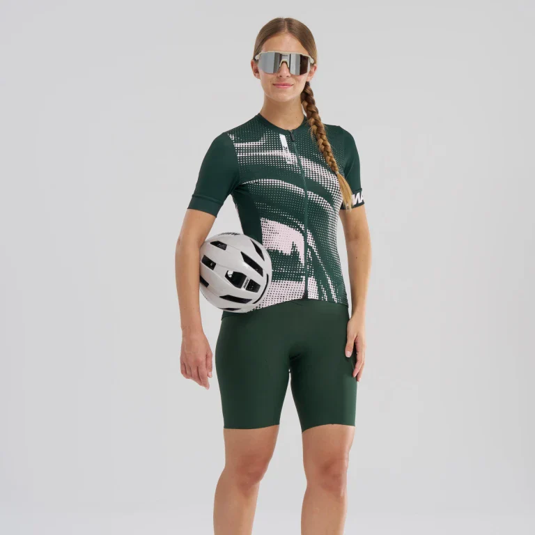 MAVIC AKSIUM GRAPHIC Trikot Kurzarm Damen Khaki/Pink - Image 4
