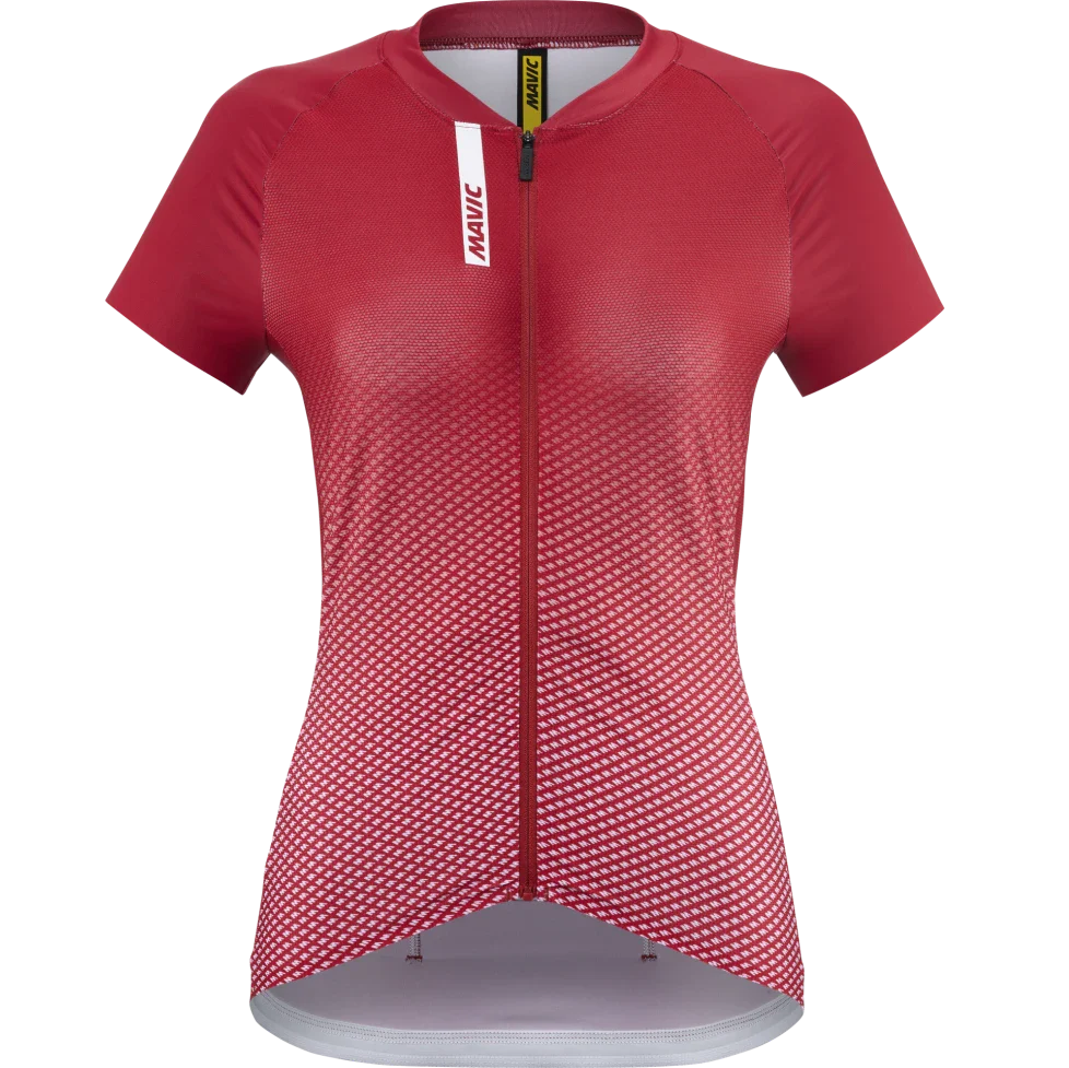 MAVIC AKSIUM Kurzarm Trikot Damen Rot
