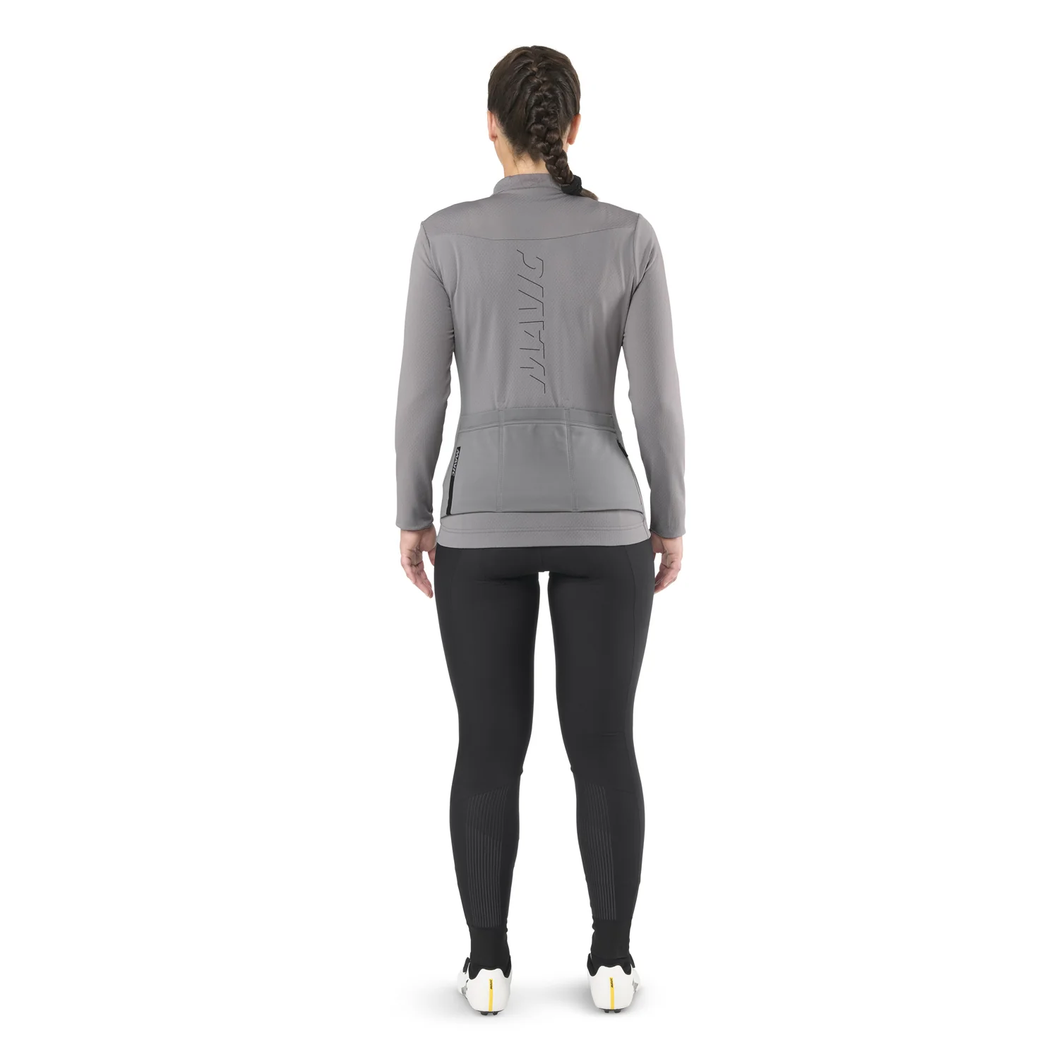 MAVIC AKSIUM THERMO Damen Langarm Trikot Grau - Image 5