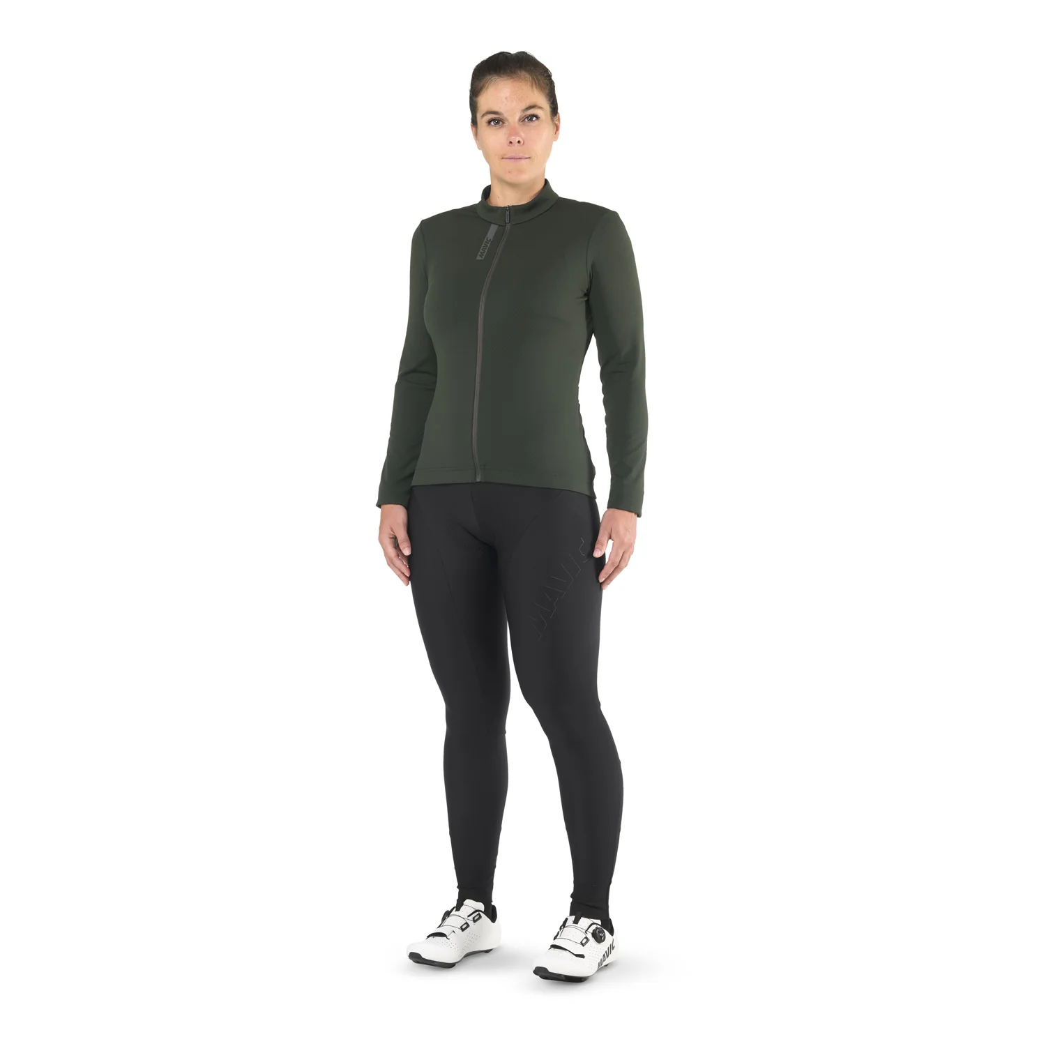 MAVIC AKSIUM THERMO Damen Langarm Trikot Grün - Image 4
