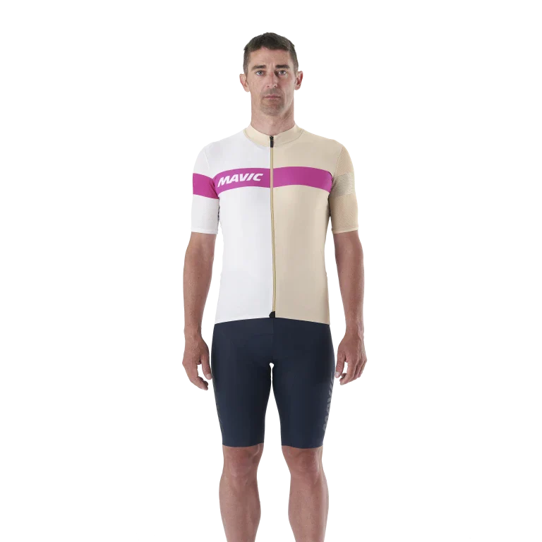 MAVIC KSYRIUM PRO Trikot Kurzarm Beige - Image 7