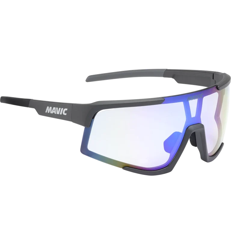 MAVIC MVS AEROFRAME Brille Anthrazit Blaues Glas Photochromatisch