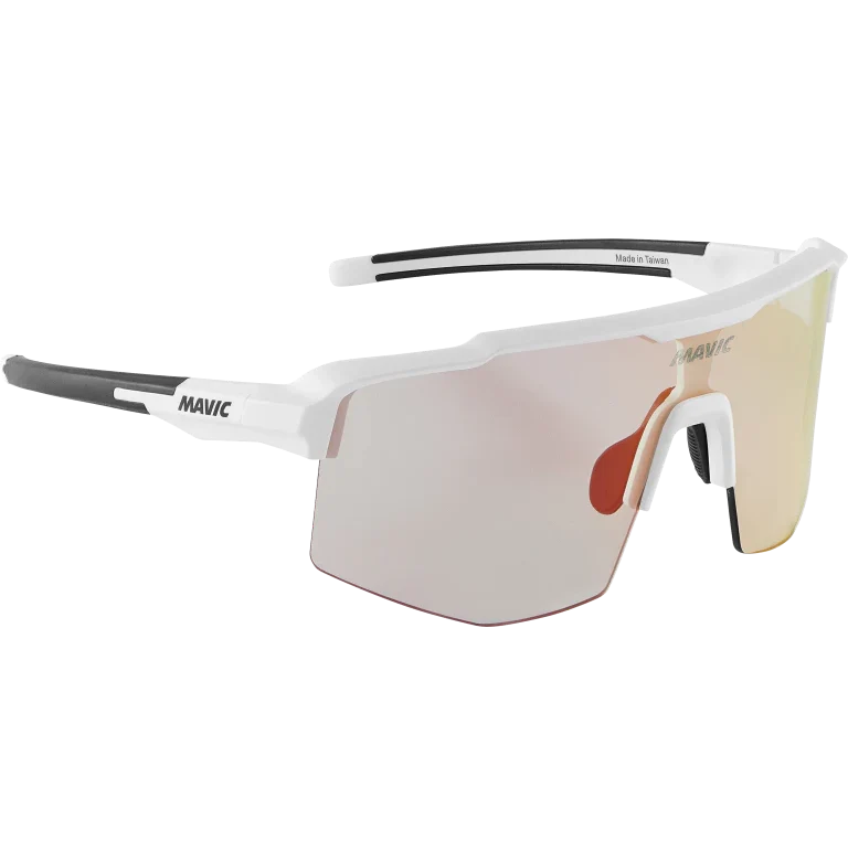 MAVIC MVS SHIELD Brille Weiß Rotes Glas Photochromatisch