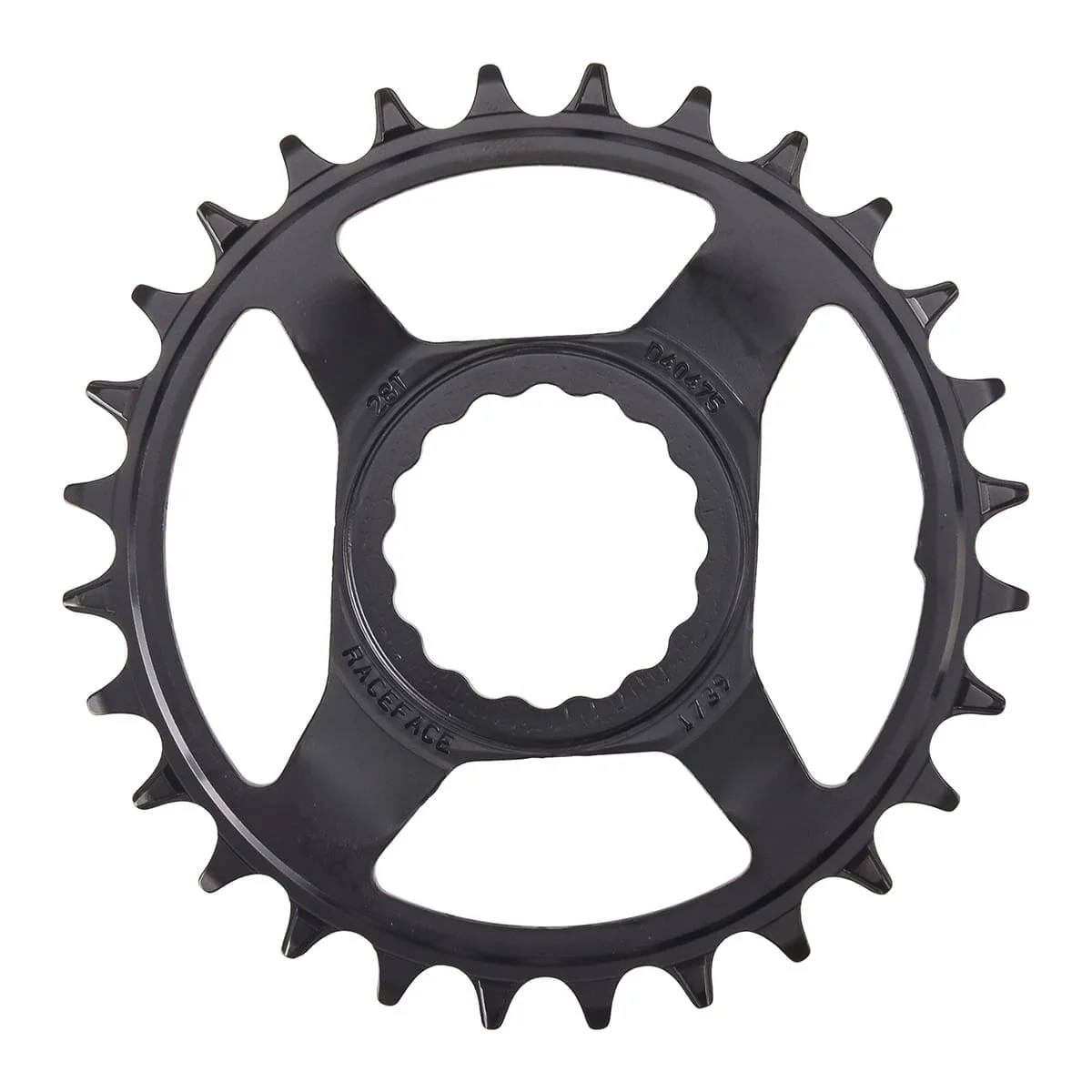Mono Kettenblatt RACE FACE NARROW WIDE 9/10/11/12V Cinch Direct Mount Schwarz/Stahl - Image 2