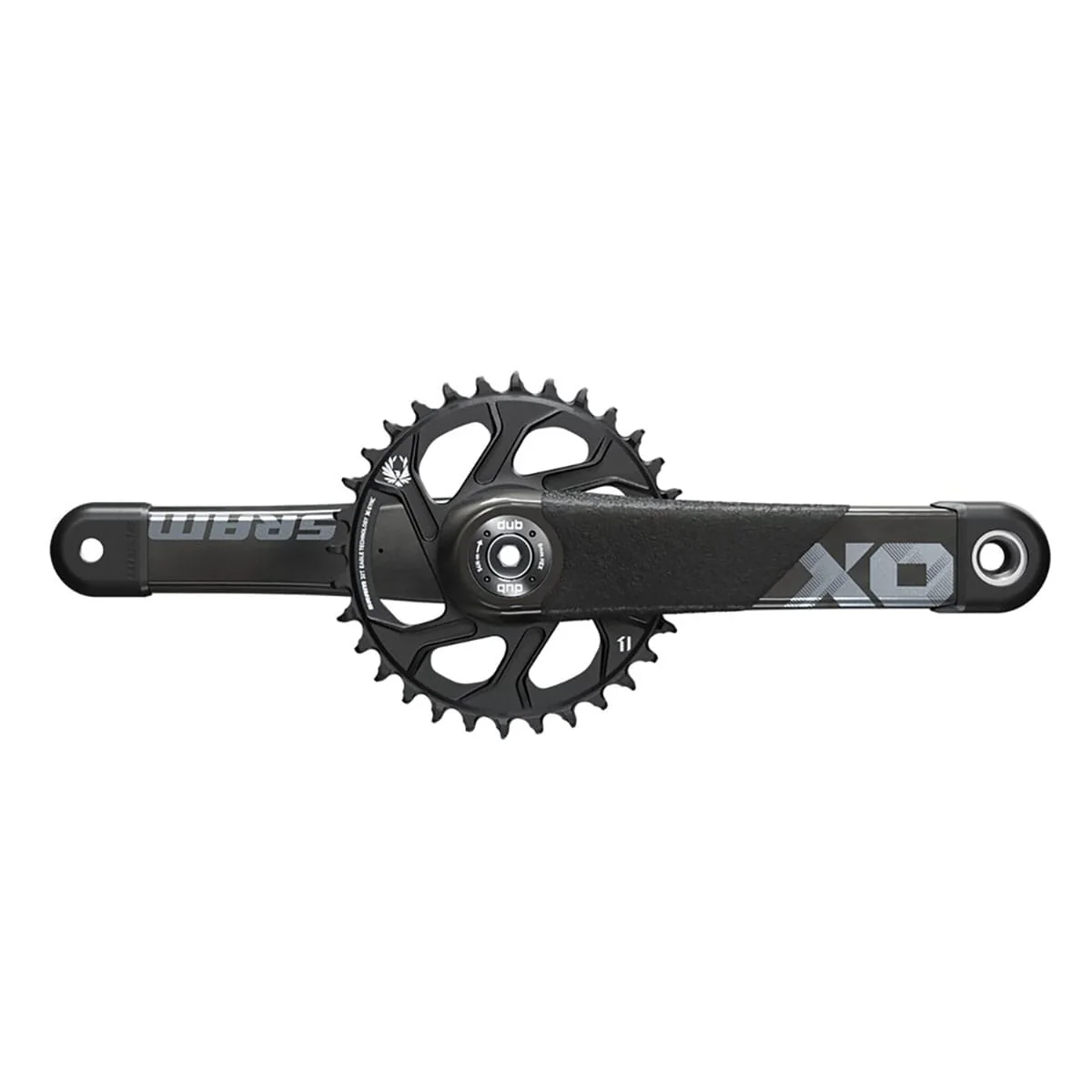 Mono Kurbelgarnitur 10/11V SRAM X01 ALL DH X-SYNC 2 DUB 83 Schwarz Carbon