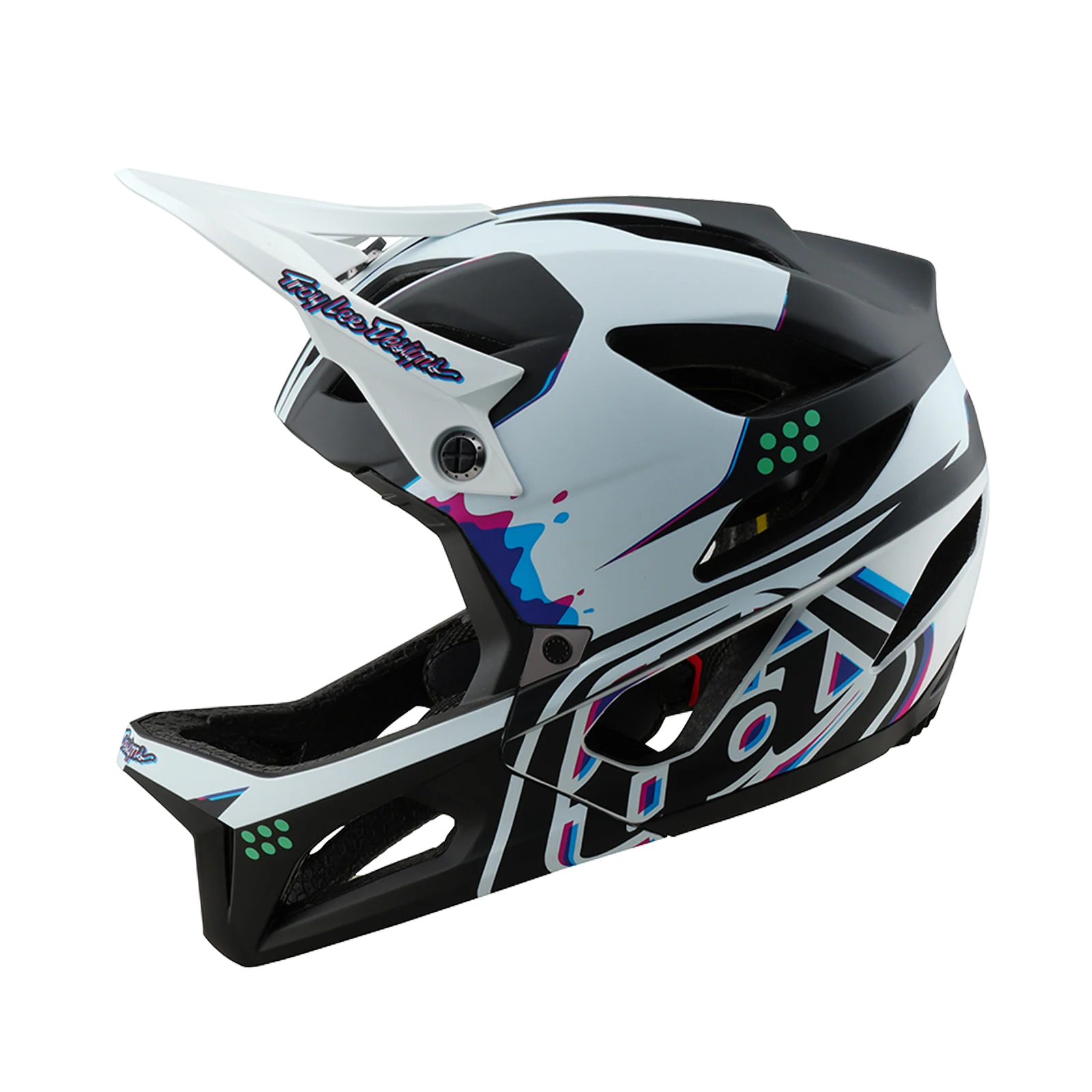 MTB-Helm TROY LEE DESIGNS STAGE MIPS Schwarz/Weiß