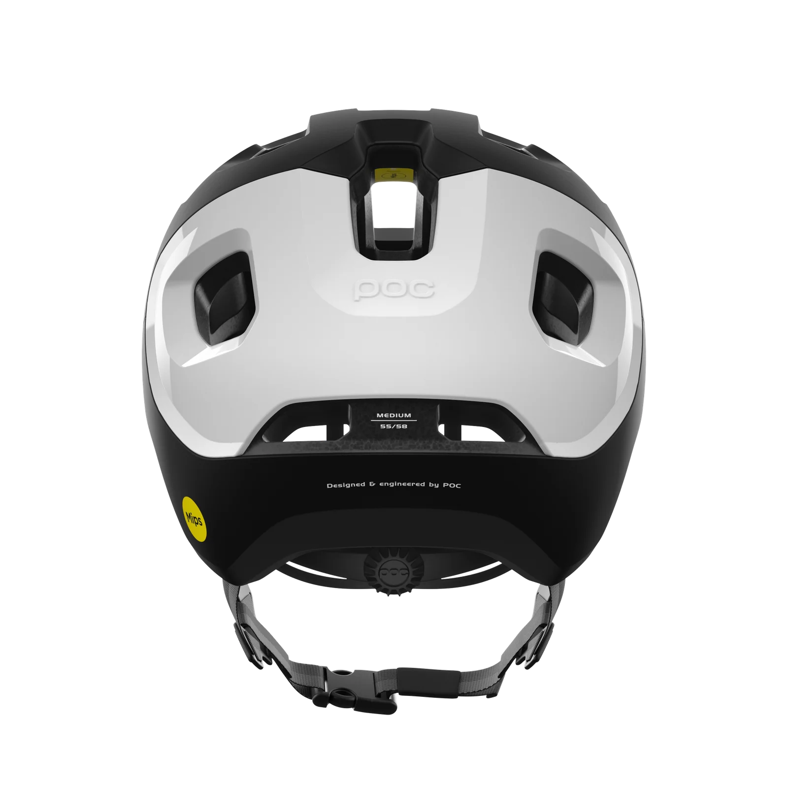 MTB-Helm POC AXION RACE MIPS Mattschwarz/Weiss - Image 4