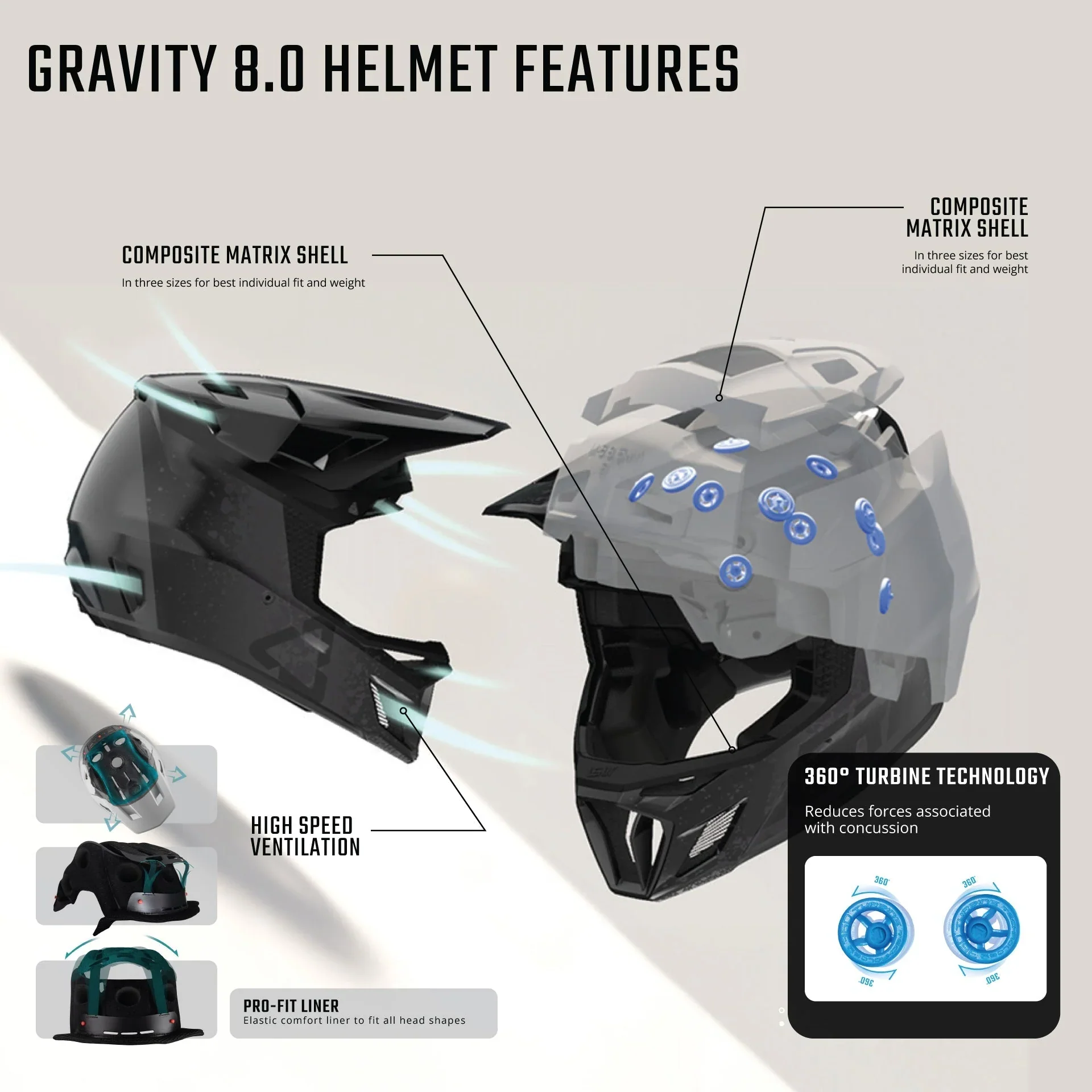 MTB-Helm LEATT MTB GRAVITY 8.0 Schwarz - Image 5
