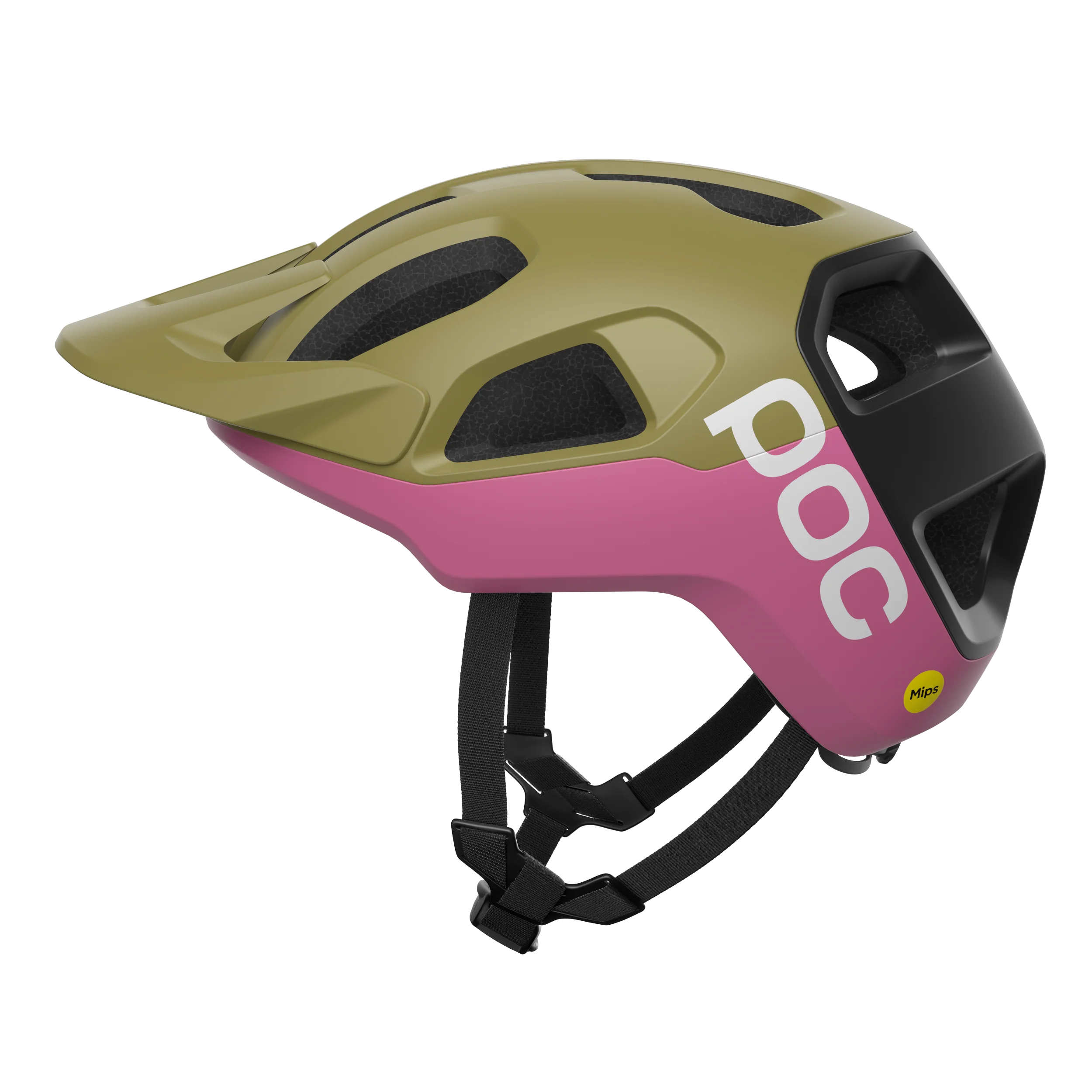 MTB-Helm POC CULARIS Grün/Rosa Matt