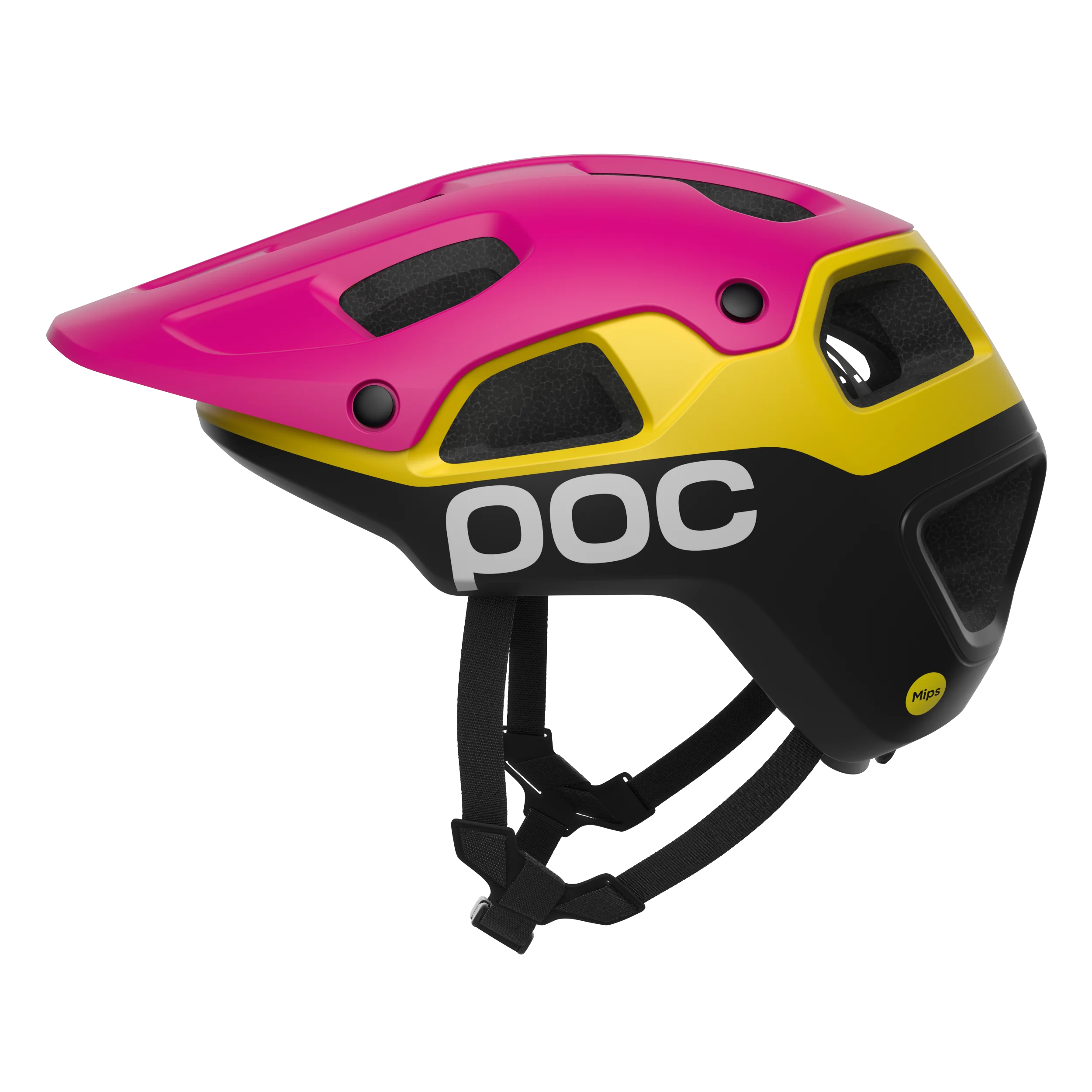 MTB-Helm POC CULARIS PURE Pink/Gelb/Schwarz