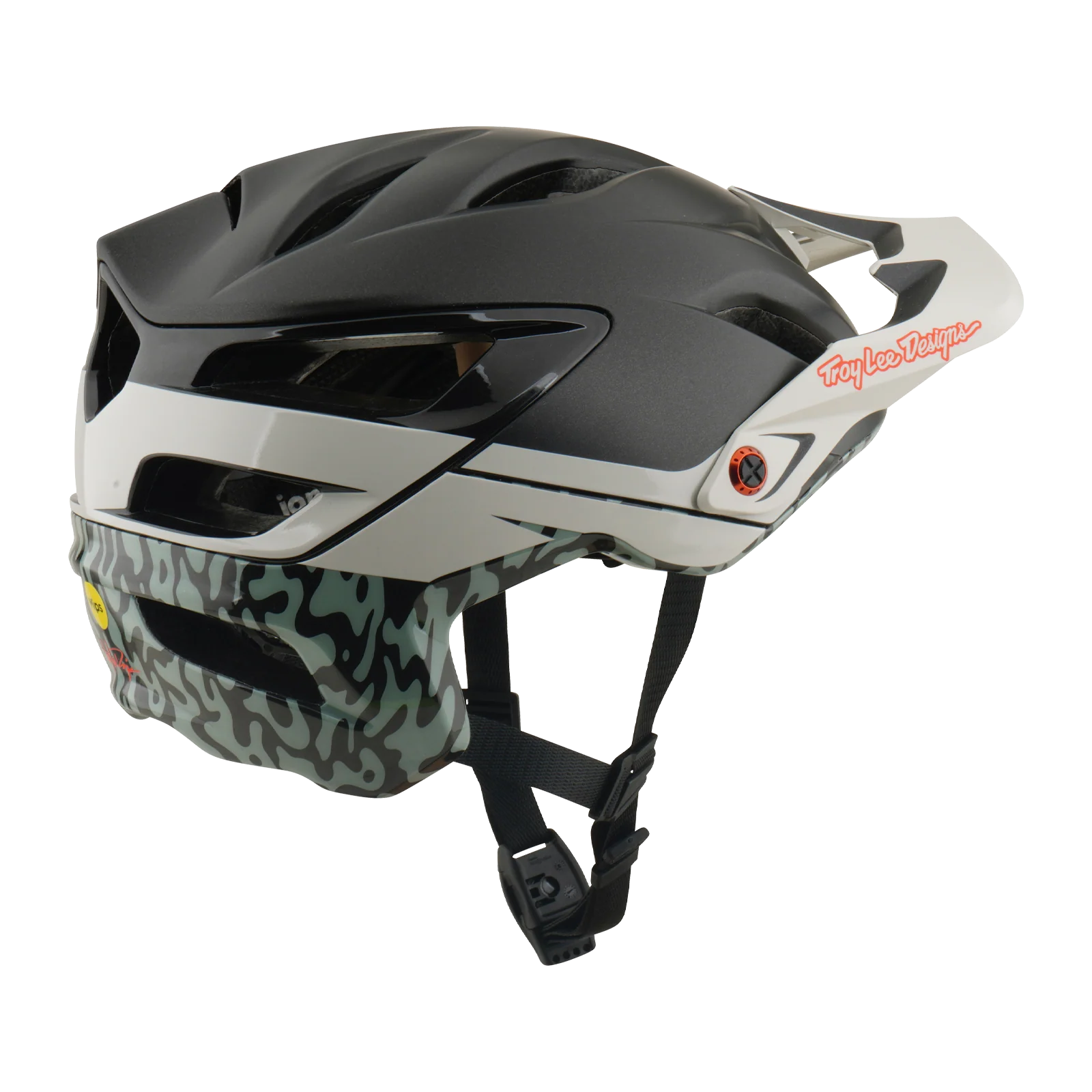 MTB-Helm TROY LEE DESIGNS A3 MIPS HALO PUMICE Charcoal/Weiß - Image 5