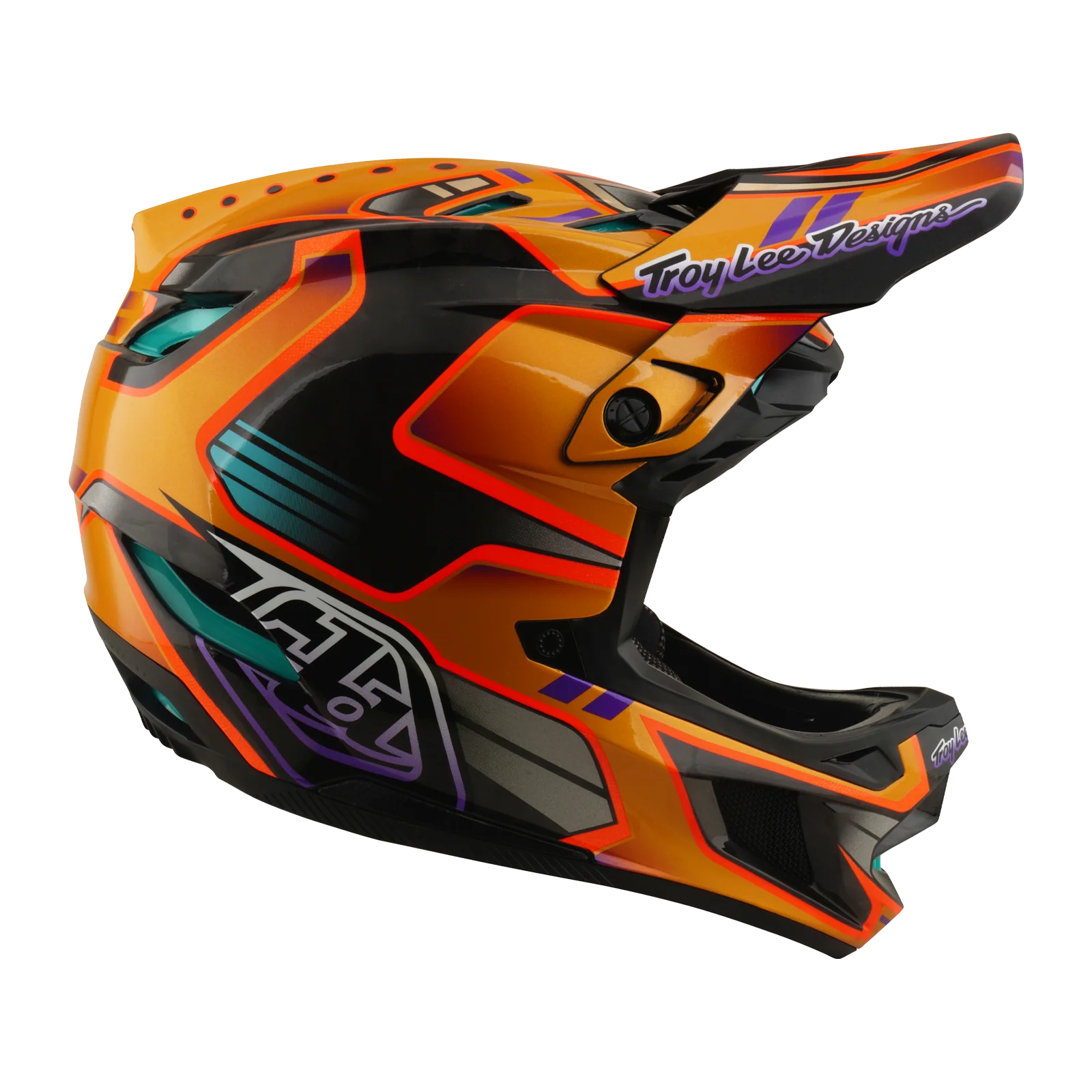 MTB-Helm TROY LEE DESIGNS D4 CARBON MIPS Crest Gold - Image 6