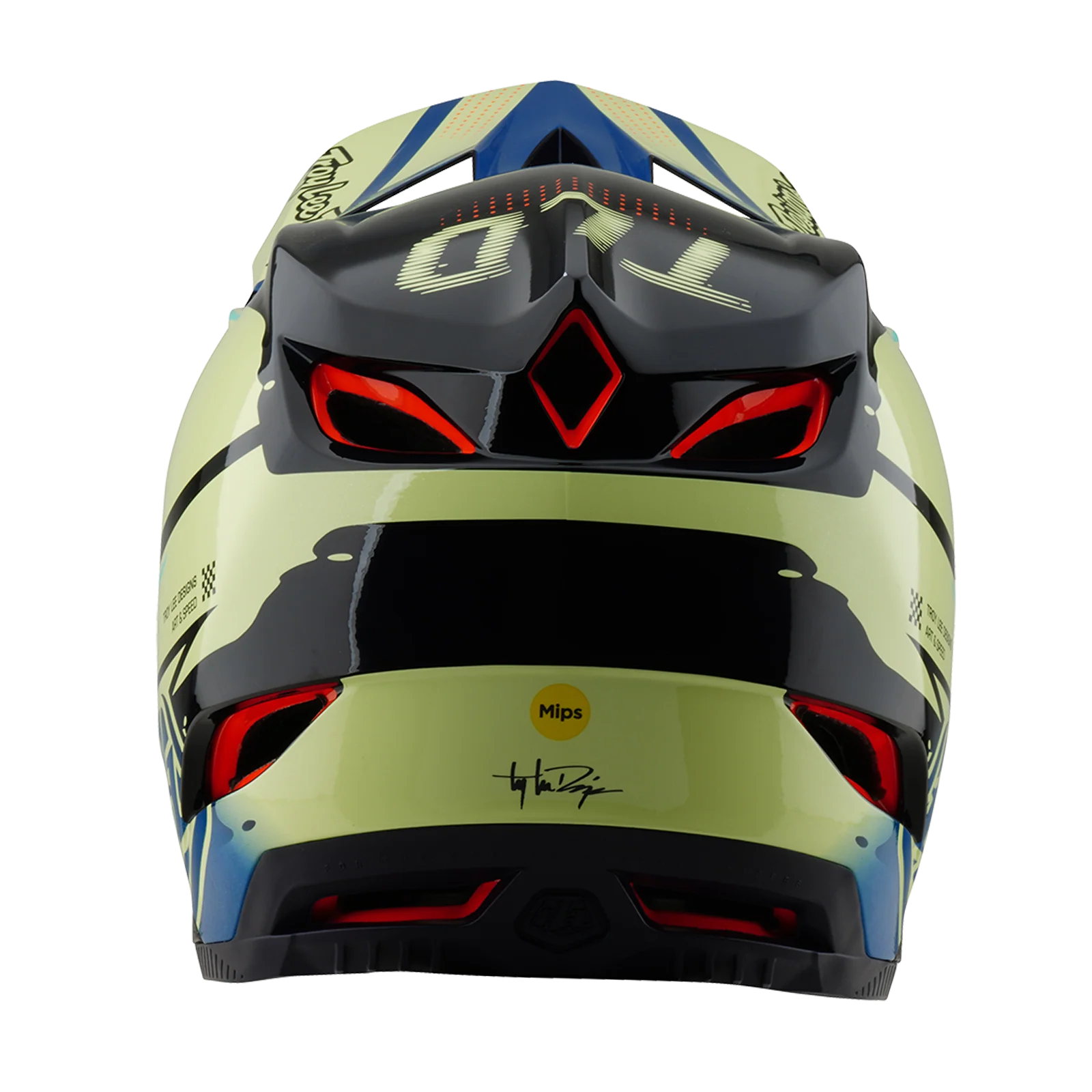 MTB-Helm TROY LEE DESIGNS D4 COMPOSITE MIPS Drip Gelb - Image 3