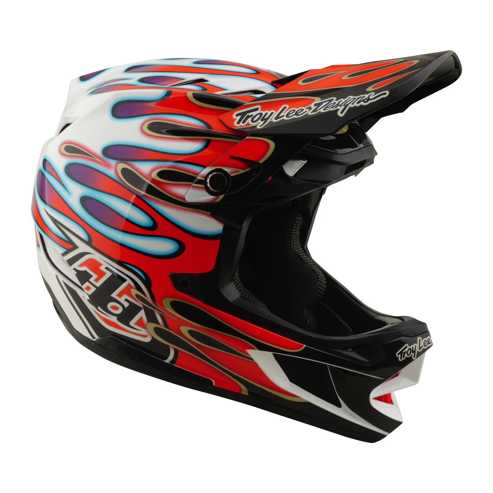 MTB-Helm TROY LEE DESIGNS D4 COMPOSITE MIPS OVERSPRAY Weiß/Rot - Image 2