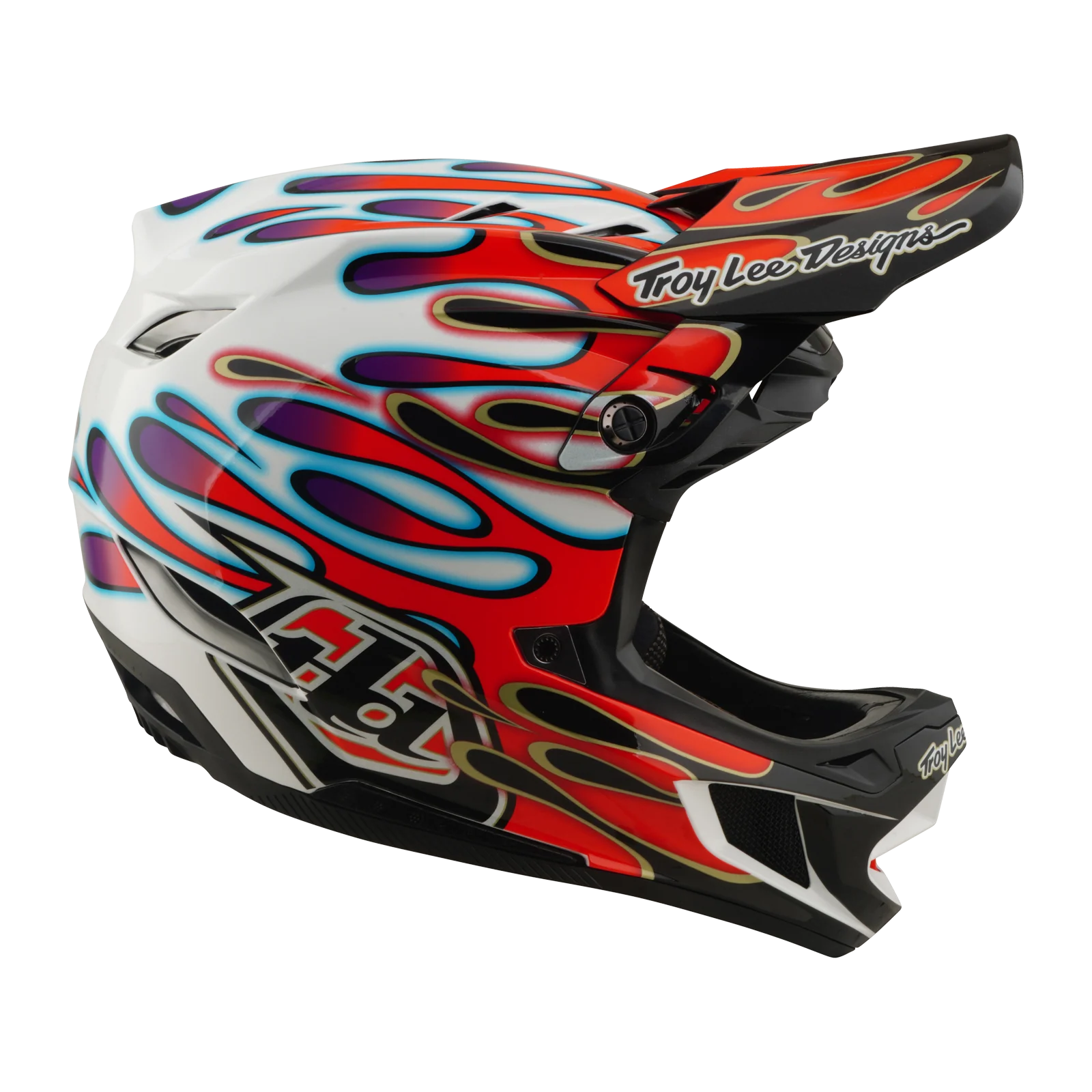 MTB-Helm TROY LEE DESIGNS D4 COMPOSITE MIPS OVERSPRAY Weiß/Rot - Image 6