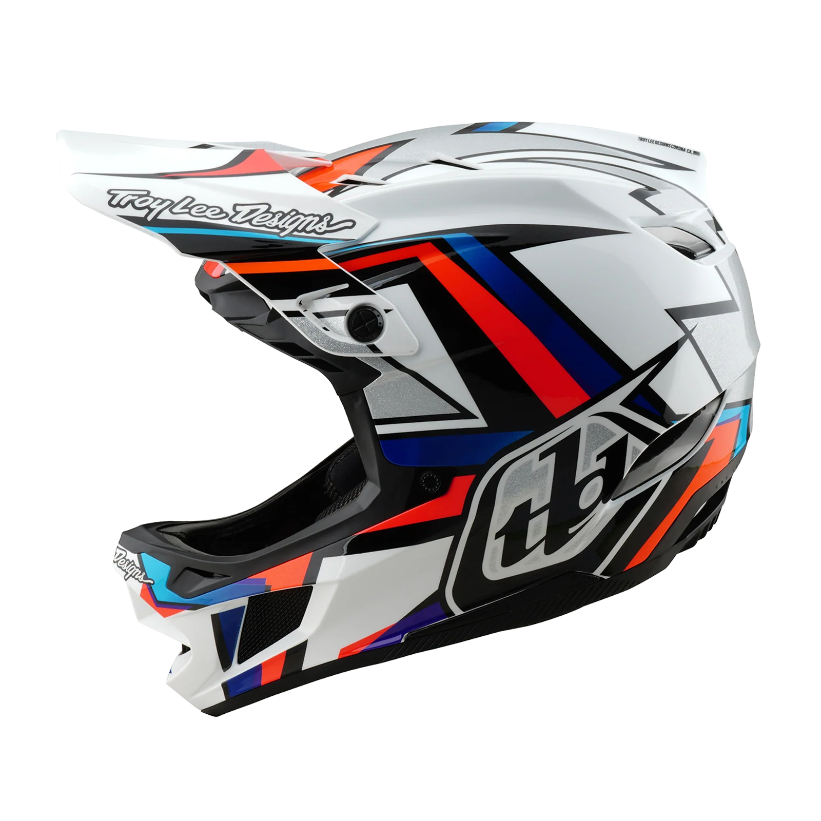 MTB-Helm TROY LEE DESIGNS D4 COMPOSITE MIPS FRAMES Weiß/Grau - Image 2