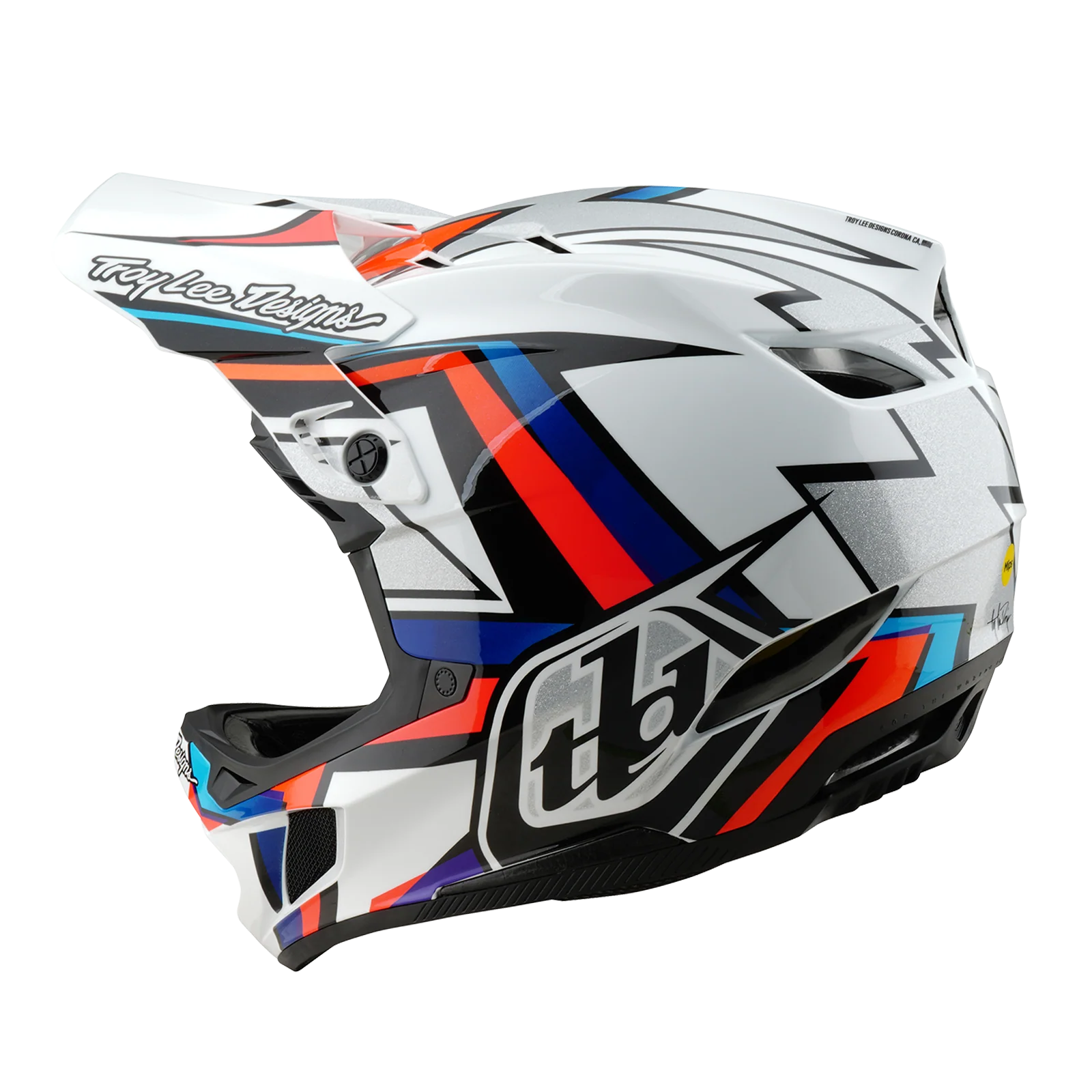 MTB-Helm TROY LEE DESIGNS D4 COMPOSITE MIPS FRAMES Weiß/Grau - Image 3