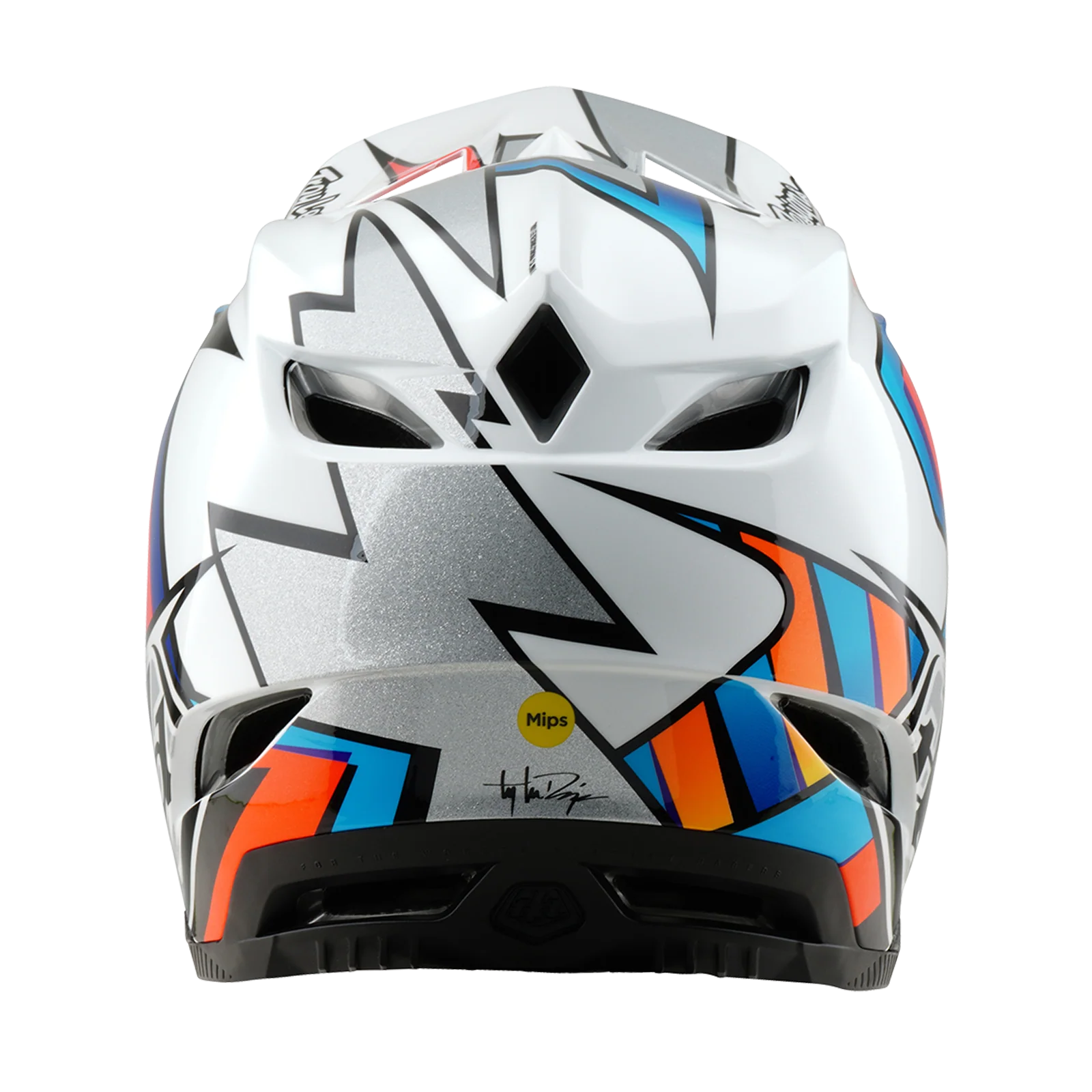 MTB-Helm TROY LEE DESIGNS D4 COMPOSITE MIPS FRAMES Weiß/Grau - Image 4