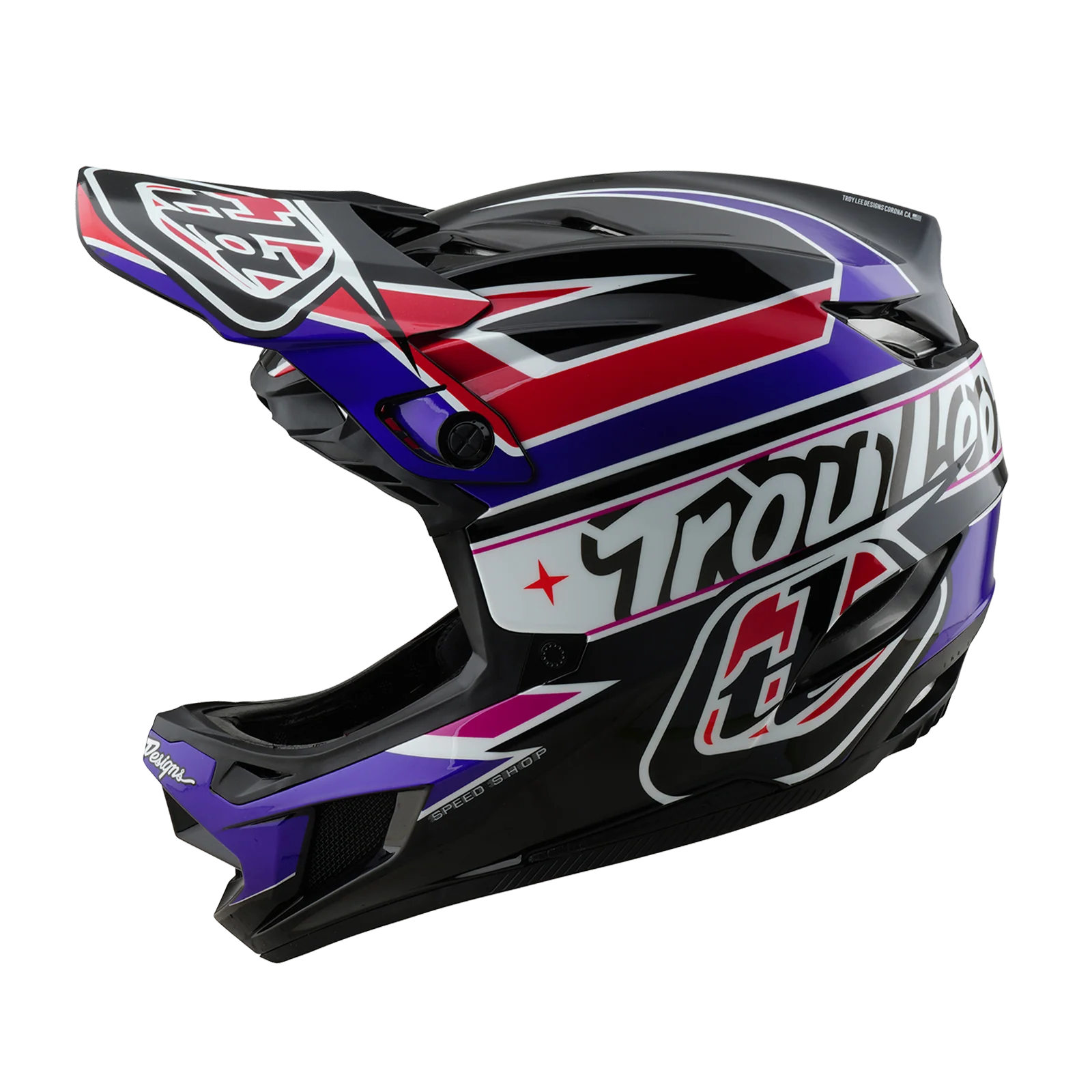 MTB-Helm TROY LEE DESIGNS D4 POLYACRYLITE MIPS LINEAR Schwarz