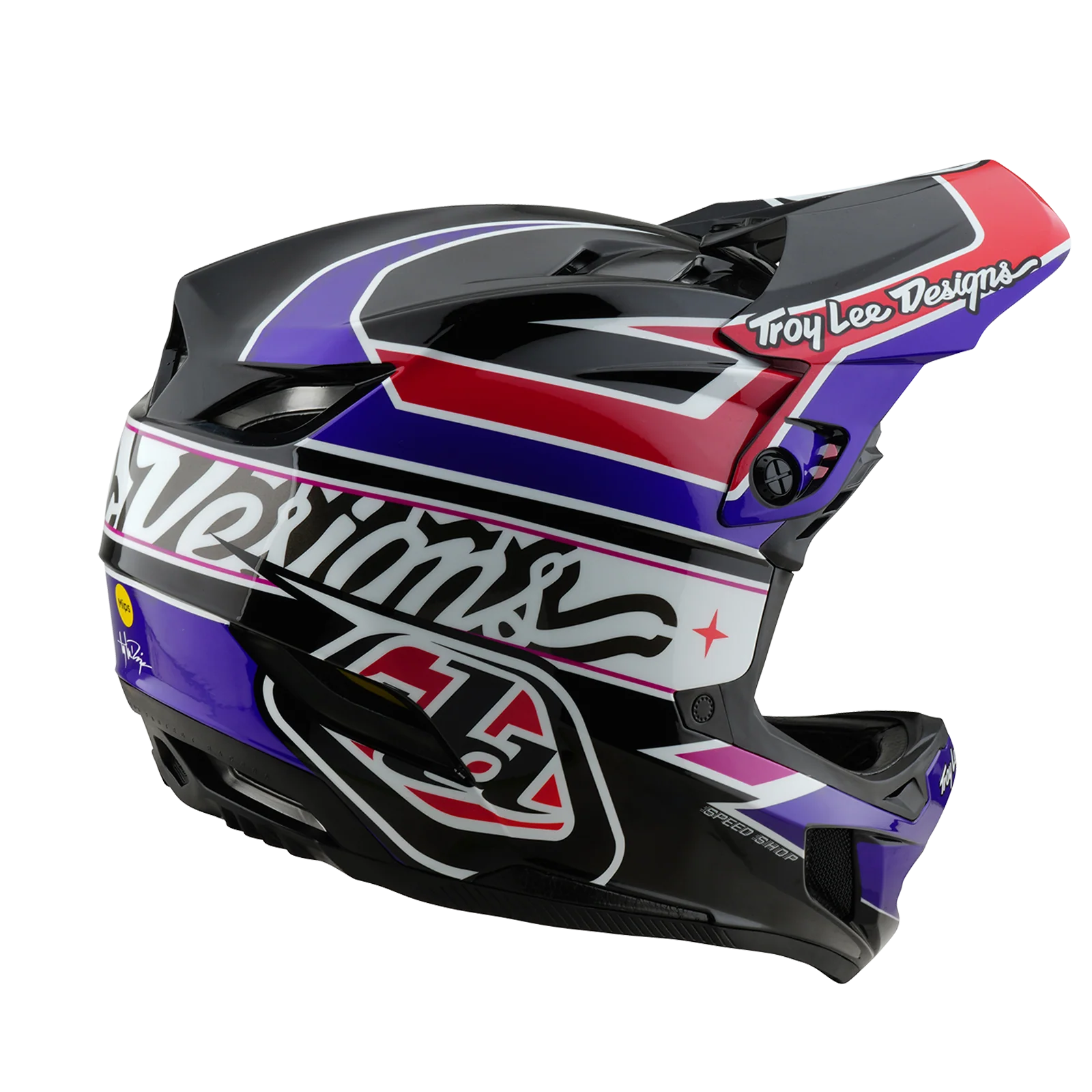 MTB-Helm TROY LEE DESIGNS D4 POLYACRYLITE MIPS LINEAR Schwarz - Image 4