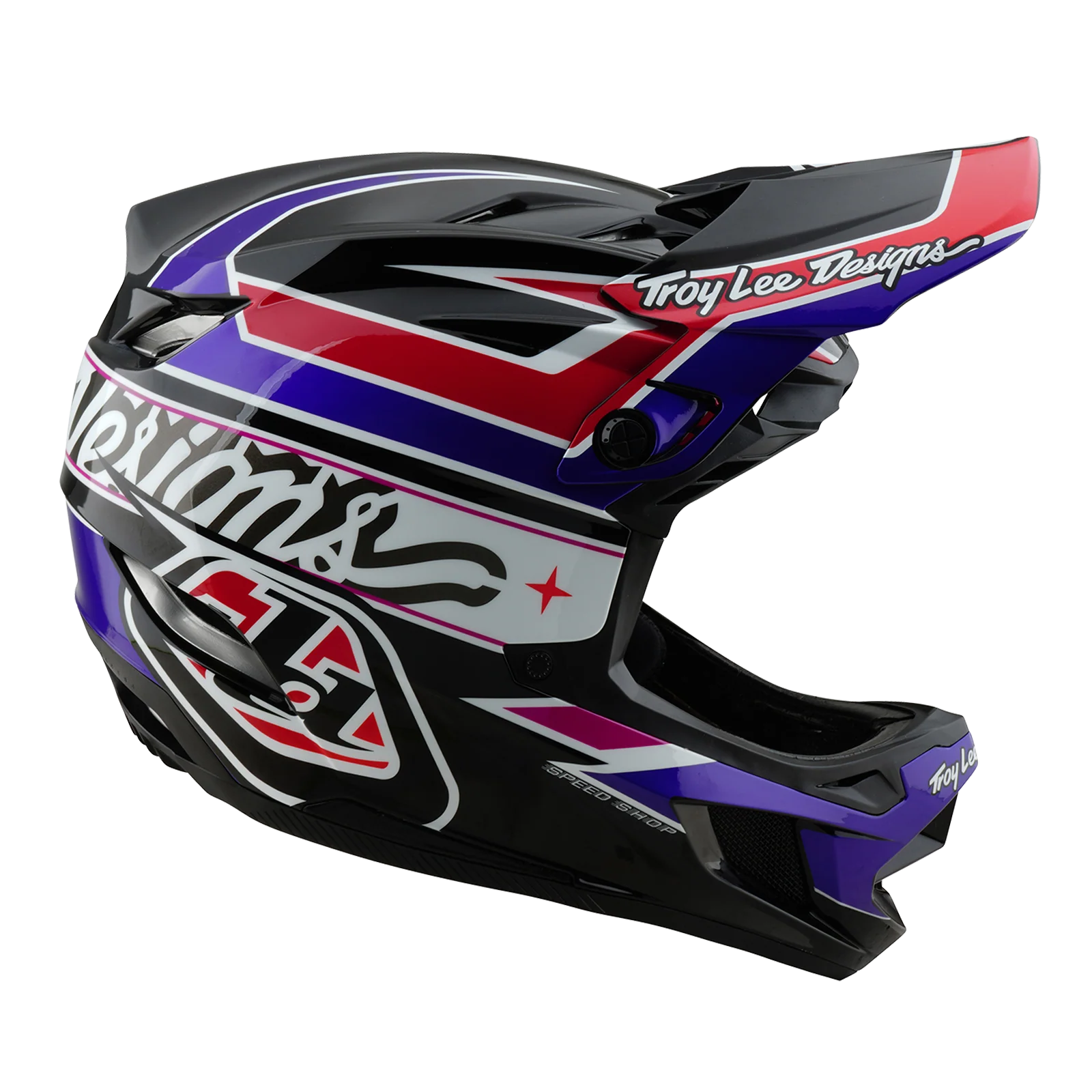 MTB-Helm TROY LEE DESIGNS D4 POLYACRYLITE MIPS LINEAR Schwarz - Image 5