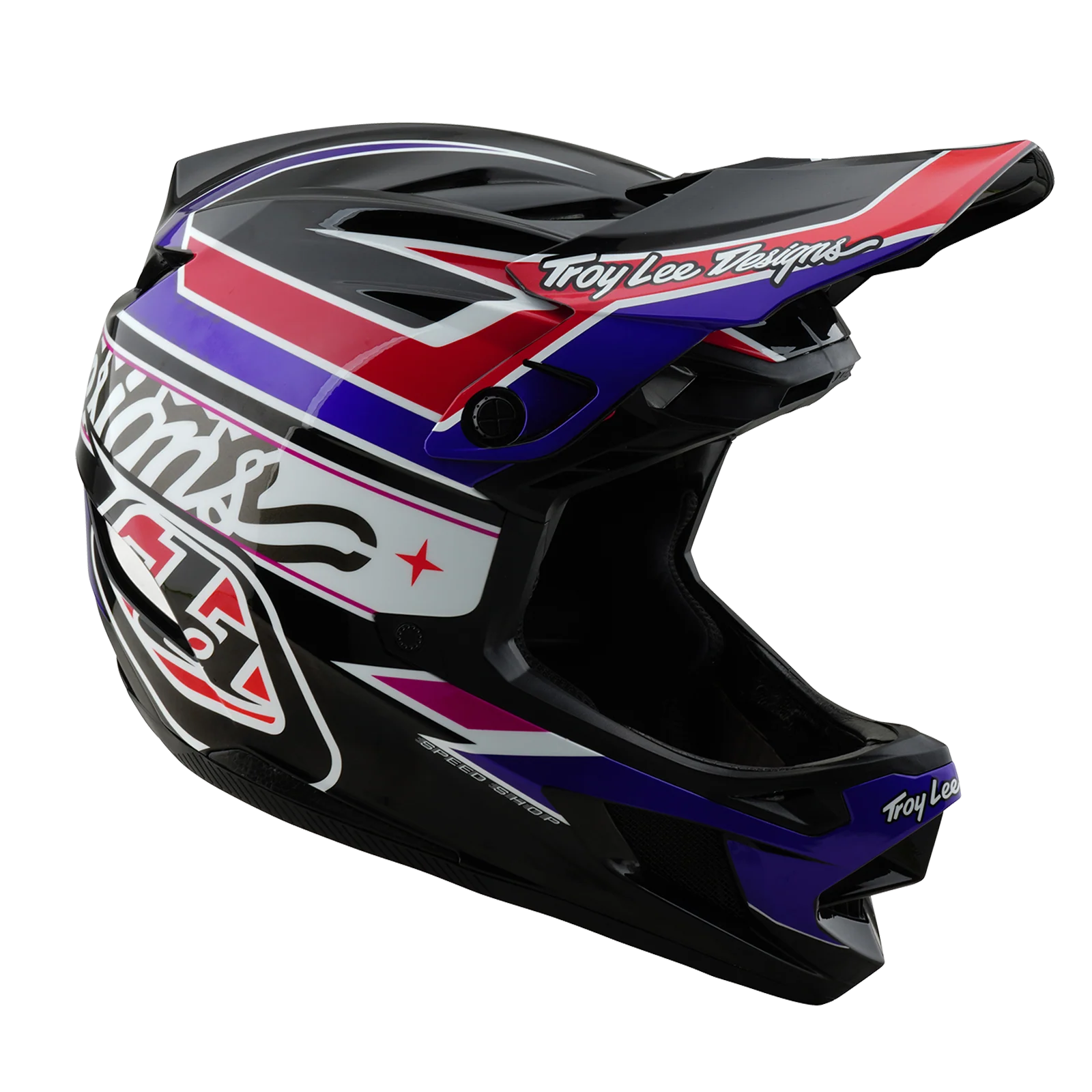 MTB-Helm TROY LEE DESIGNS D4 POLYACRYLITE MIPS LINEAR Schwarz - Image 6