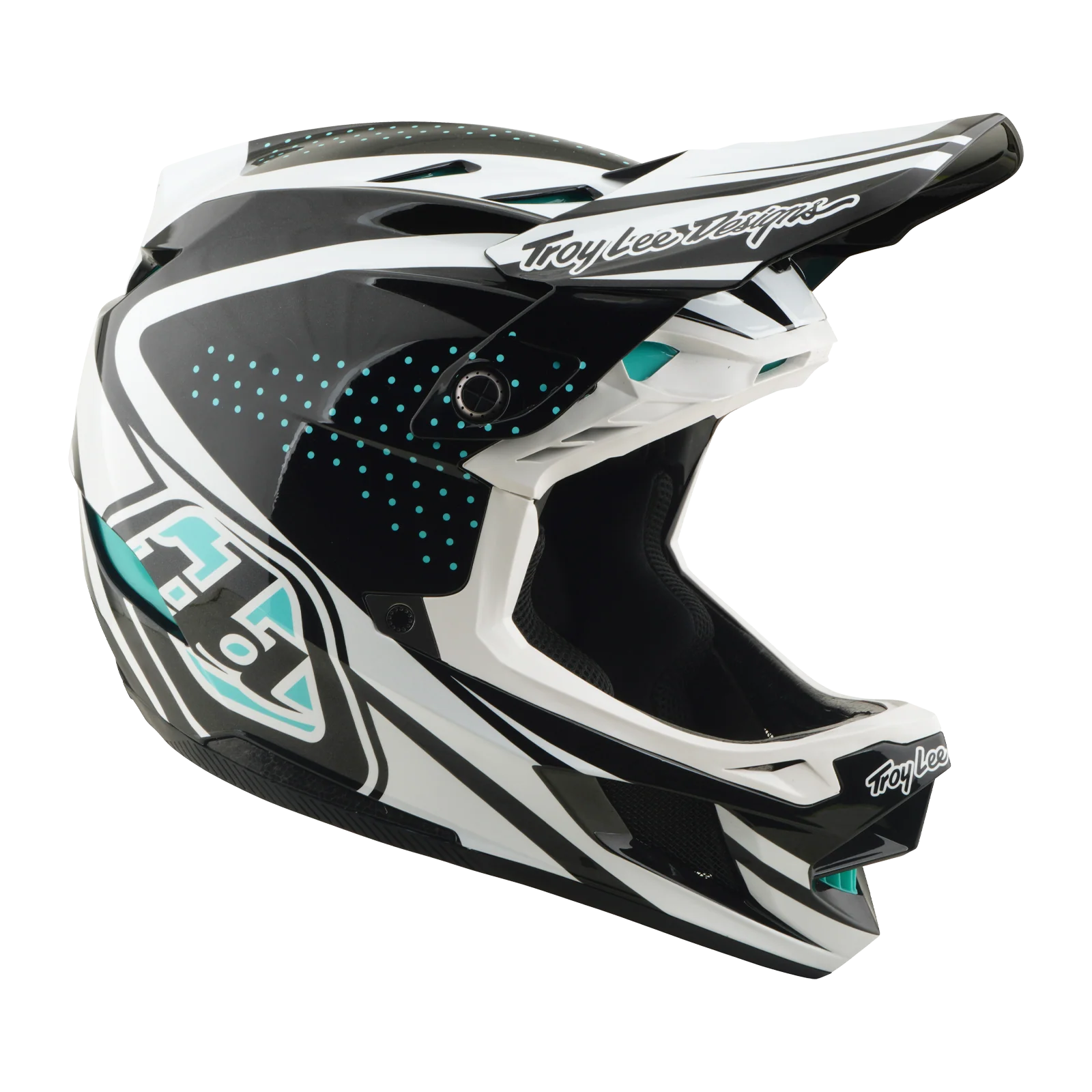 MTB-Helm TROY LEE DESIGNS D4 POLYACRYLITE MIPS THE LINE Charcoal/Weiß - Image 5