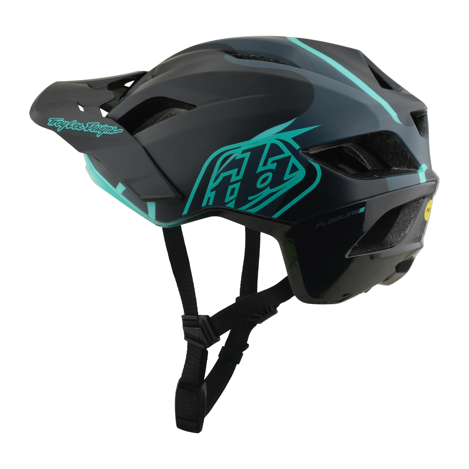 Mountainbike-Helm TROY LEE DESIGNS FLOWLINE SE MIPS BADGE Carbon/Blau - Image 8