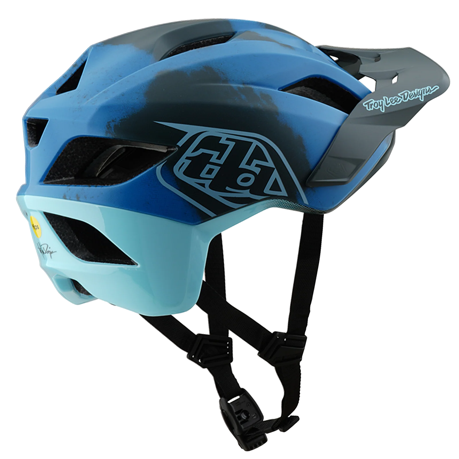 MTB-Helm TROY LEE DESIGNS FLOWLINE SE MIPS Blau Camo - Image 2