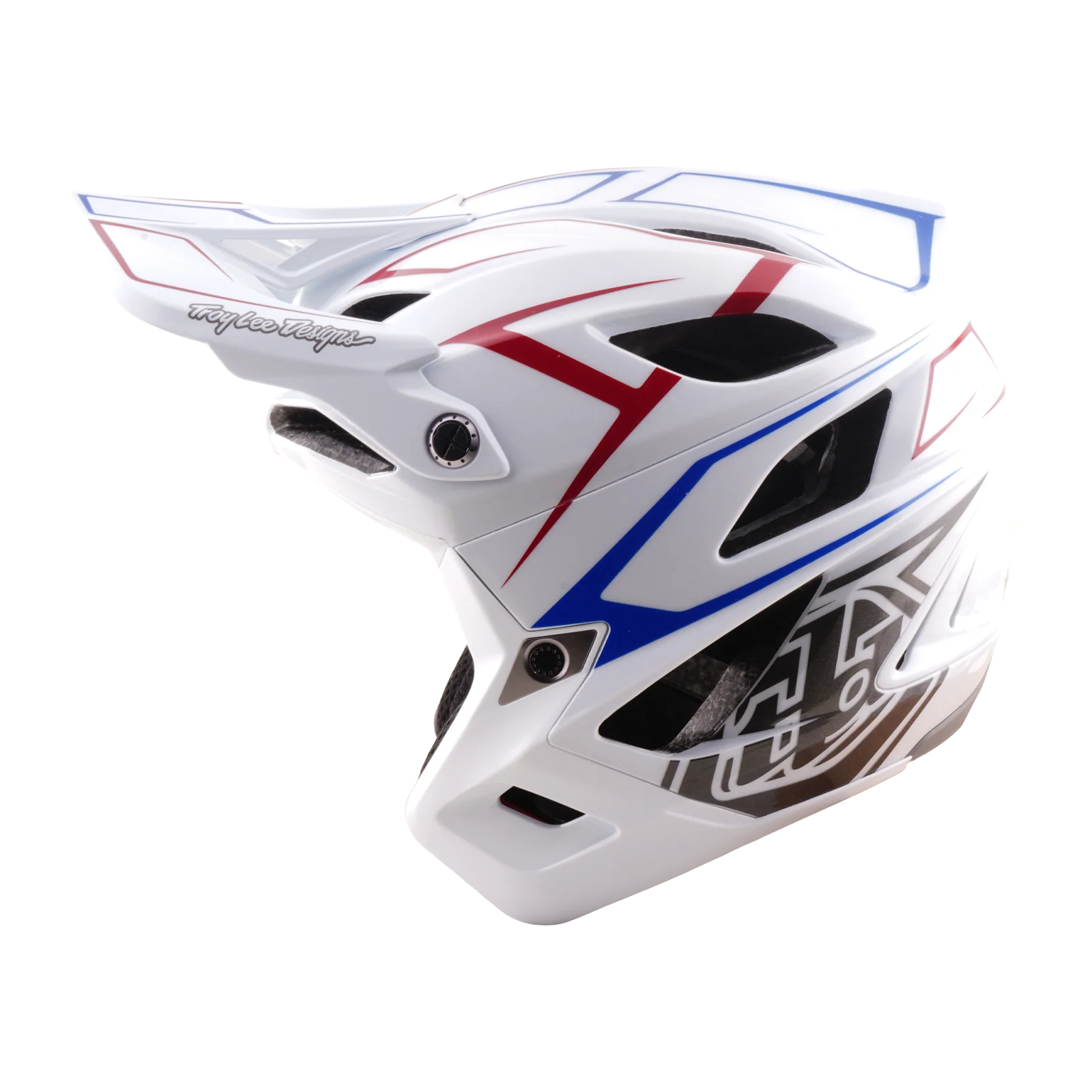 MTB-Helm TROY LEE DESIGNS STAGE STUNT PINSTRIPE Weiß