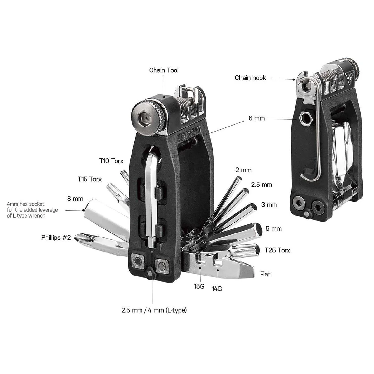 Multi-Werkzeug TOPEAK NINJA 16+ (16 Werkzeuge) - Image 5