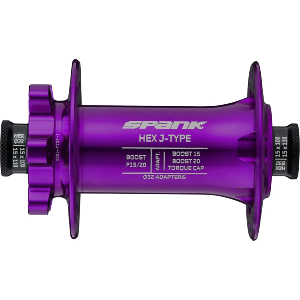 Nabe Vorne SPANK HEX 15/20 mm Boost 32 Loch Violett