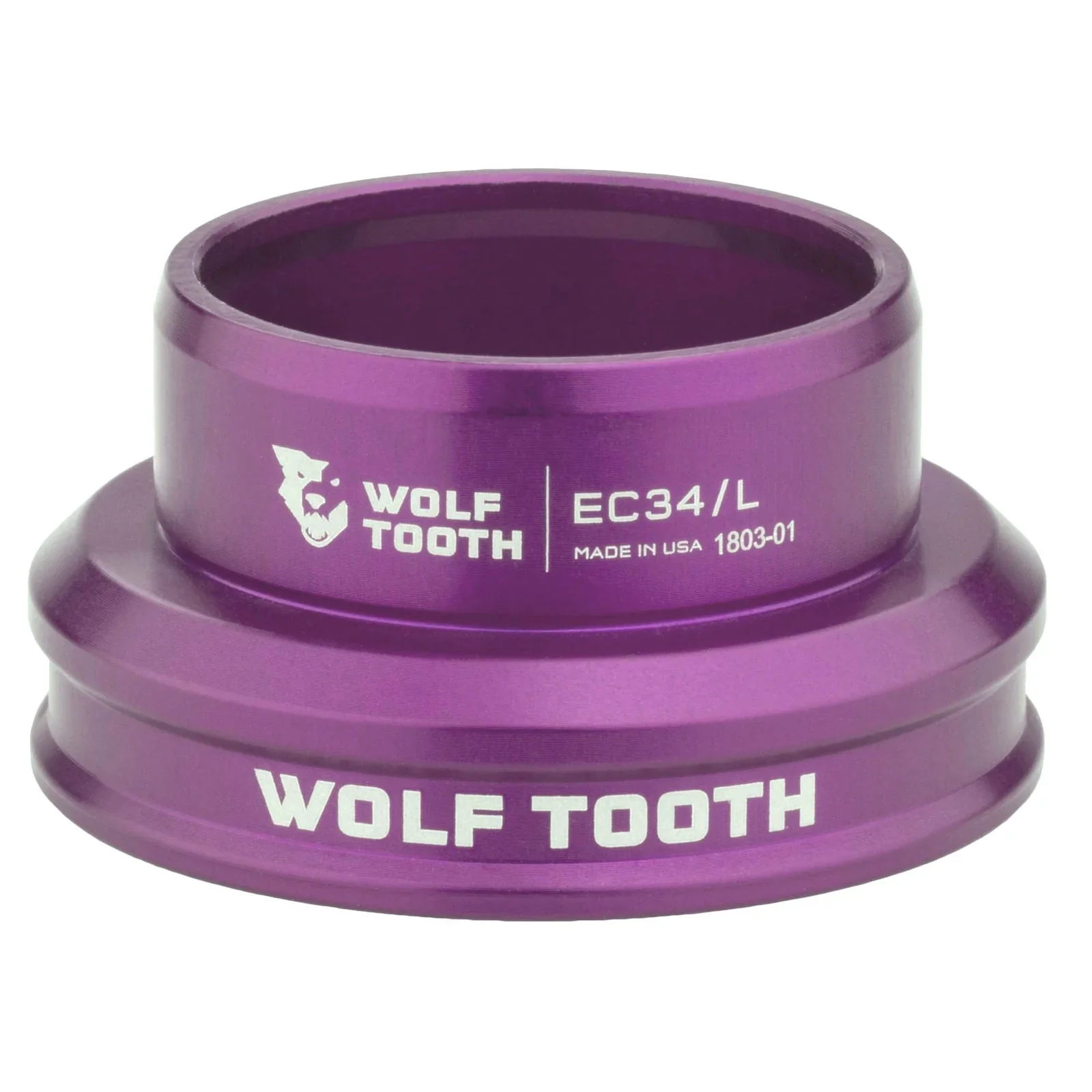 Niedrige Steuerrohrschale für externes Steuersatz-Set von WOLF TOOTH PERFORMANCE 1"1/8 EC34, violett