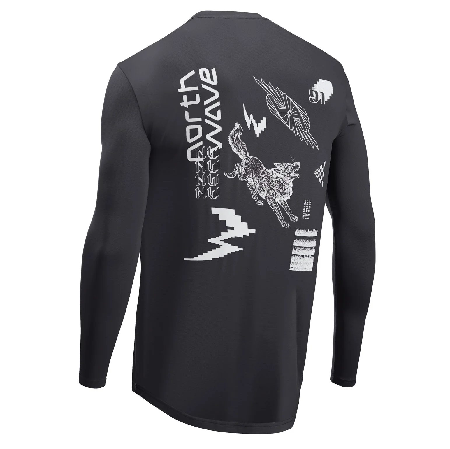 NORTHWAVE XTRAIL Trikot Langarm Schwarz - Image 2
