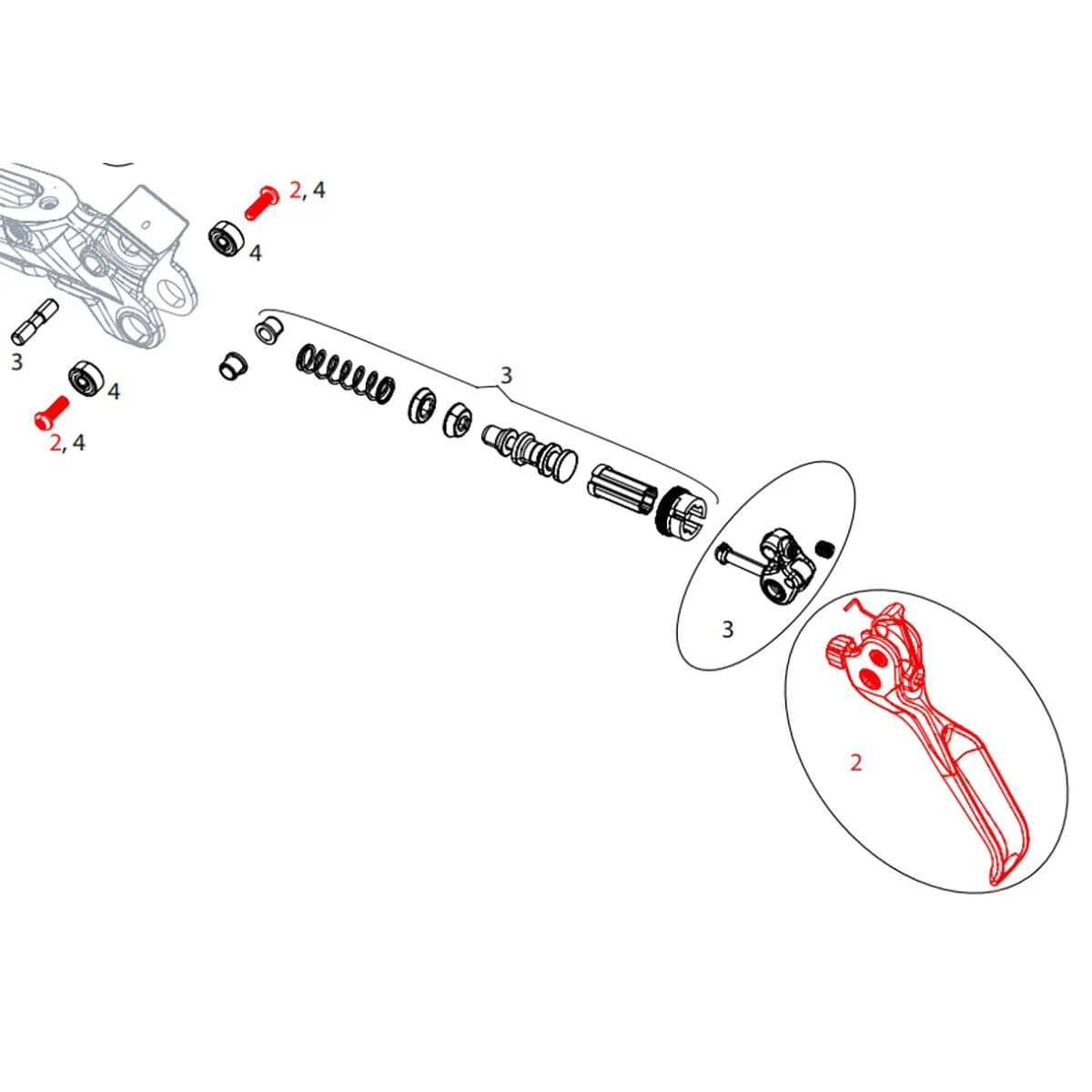 Nur-Bremshebel SRAM GUIDE/CODE RSC - Image 3