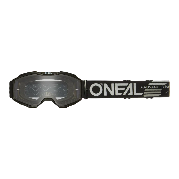 O'NEAL B-10 SOLID Junior Maske Schwarz Klares Visier
