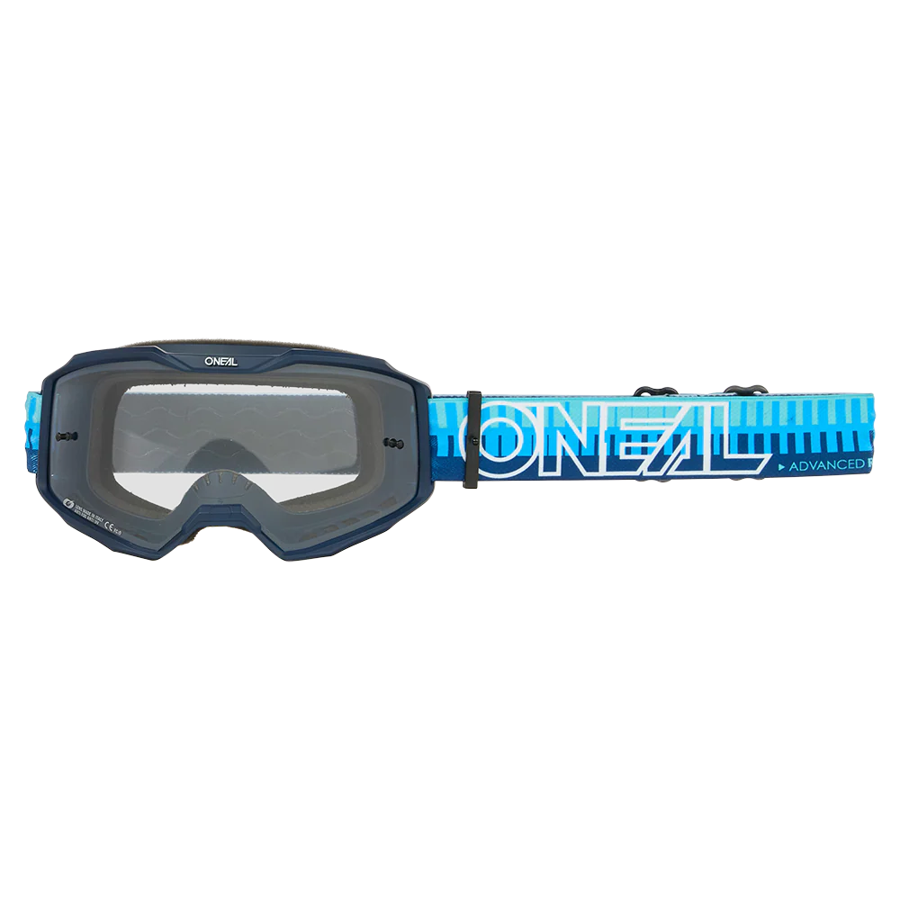 O'NEAL B-10 STRIPED Maske Blau Klarer Schirm