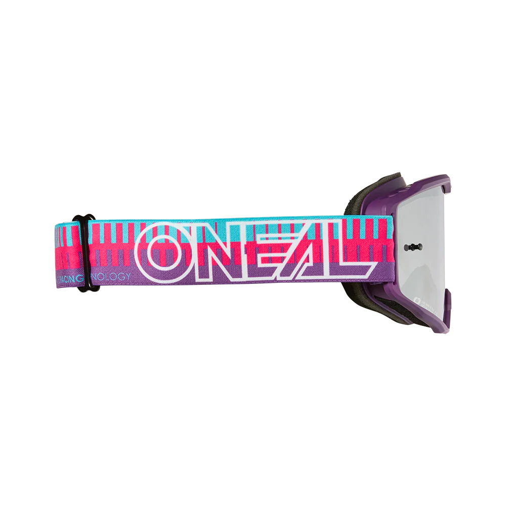 O'NEAL B-10 STRIPED Maske Pink/Violett Silver Mirror Schirm - Image 2