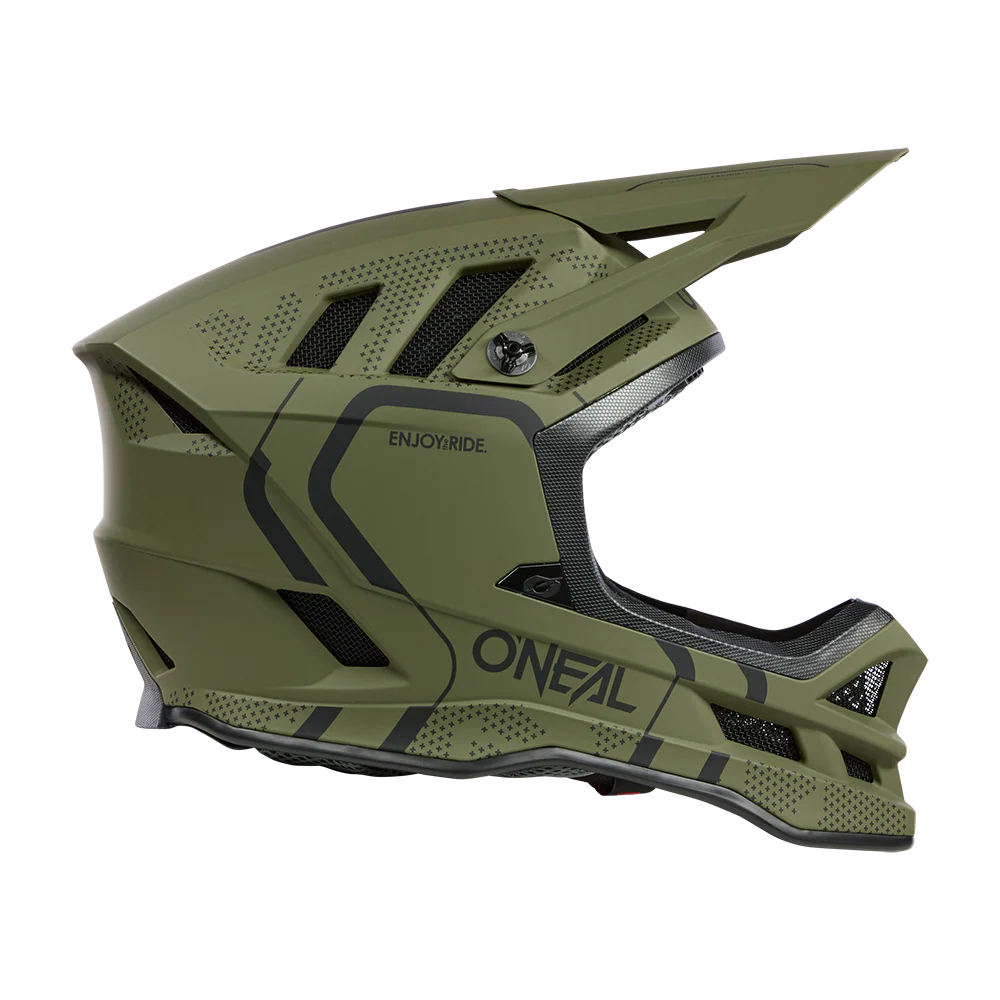 O'NEAL BLADE POLYACRYLITE STRIKE Mountainbike-Helm Grün/Schwarz - Image 2